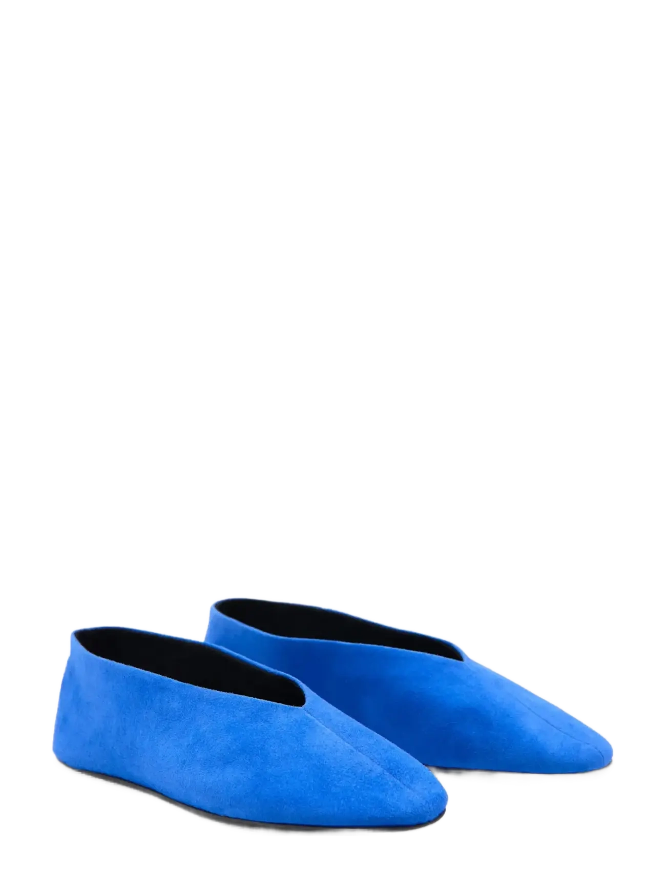 Mango - Suede leather ballerinas - speciella tillfällen - medium blue - 1