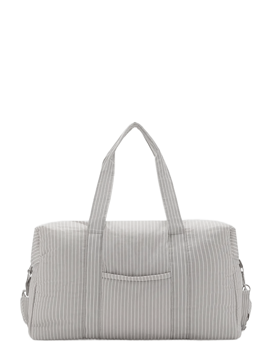 Mango - Striped maternity bag - skötväskor - natural white - 0