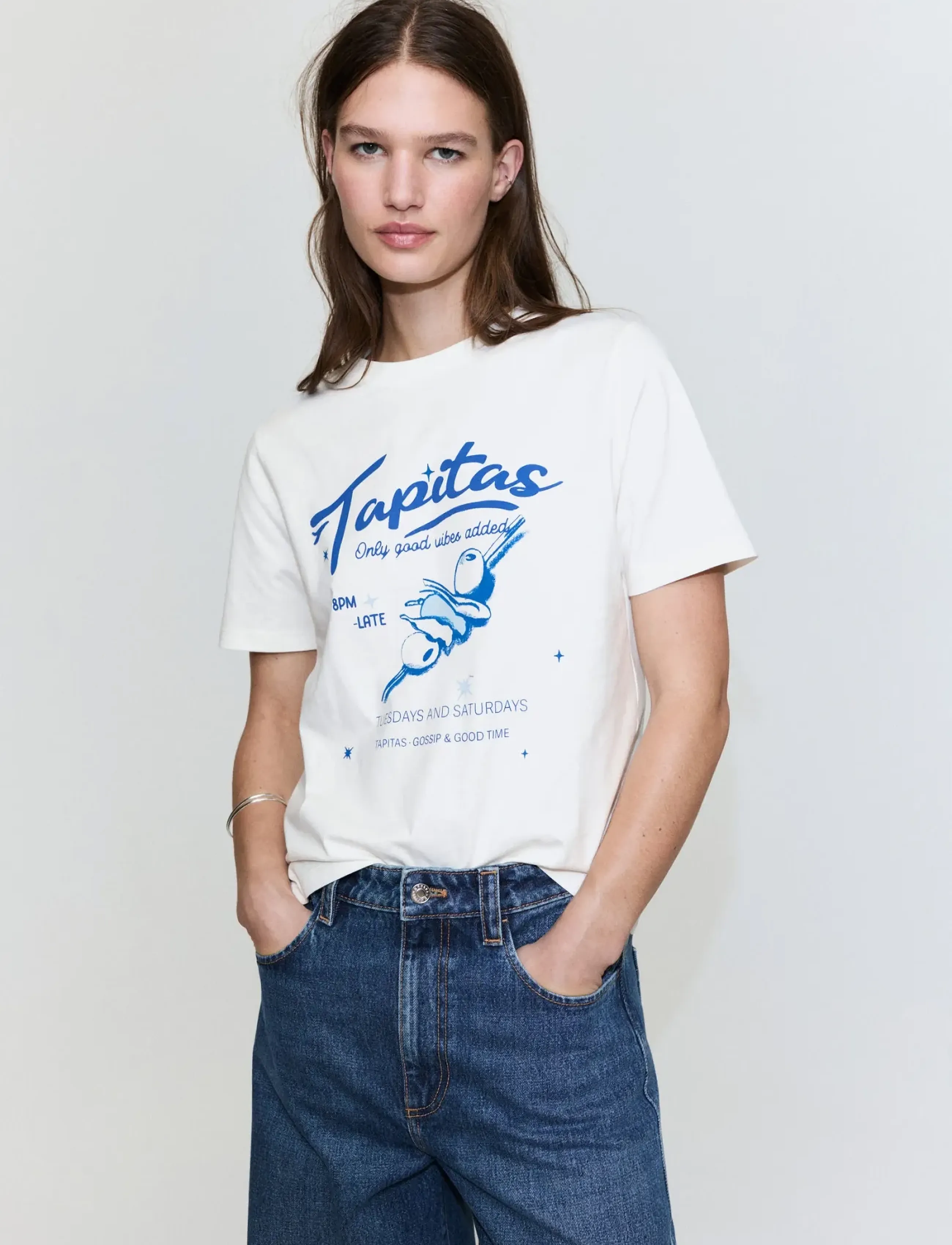 Printed Cotton-Blend T-Shirt