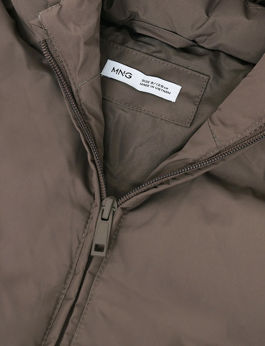 Mango - Long padded anorak with hood - anoraker - medium brown - 2