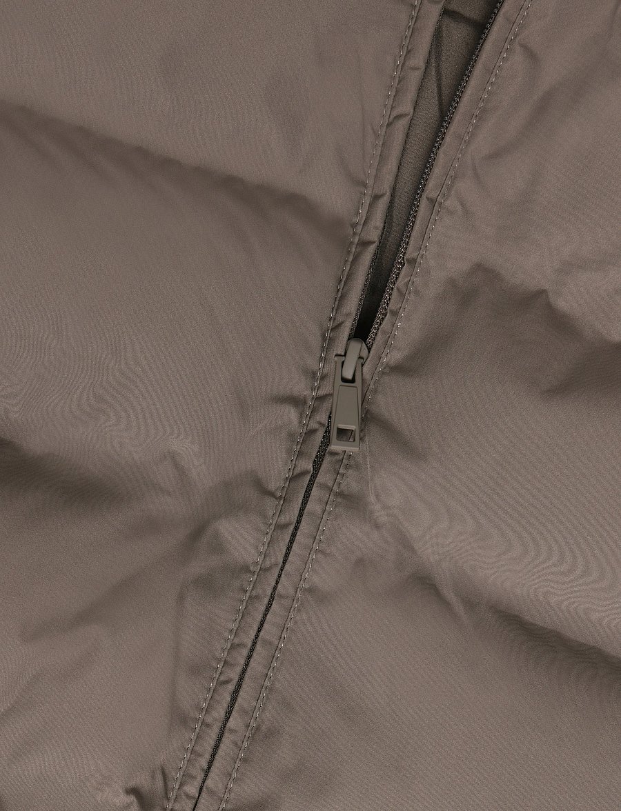 Mango - Long padded anorak with hood - anoraker - medium brown - 4