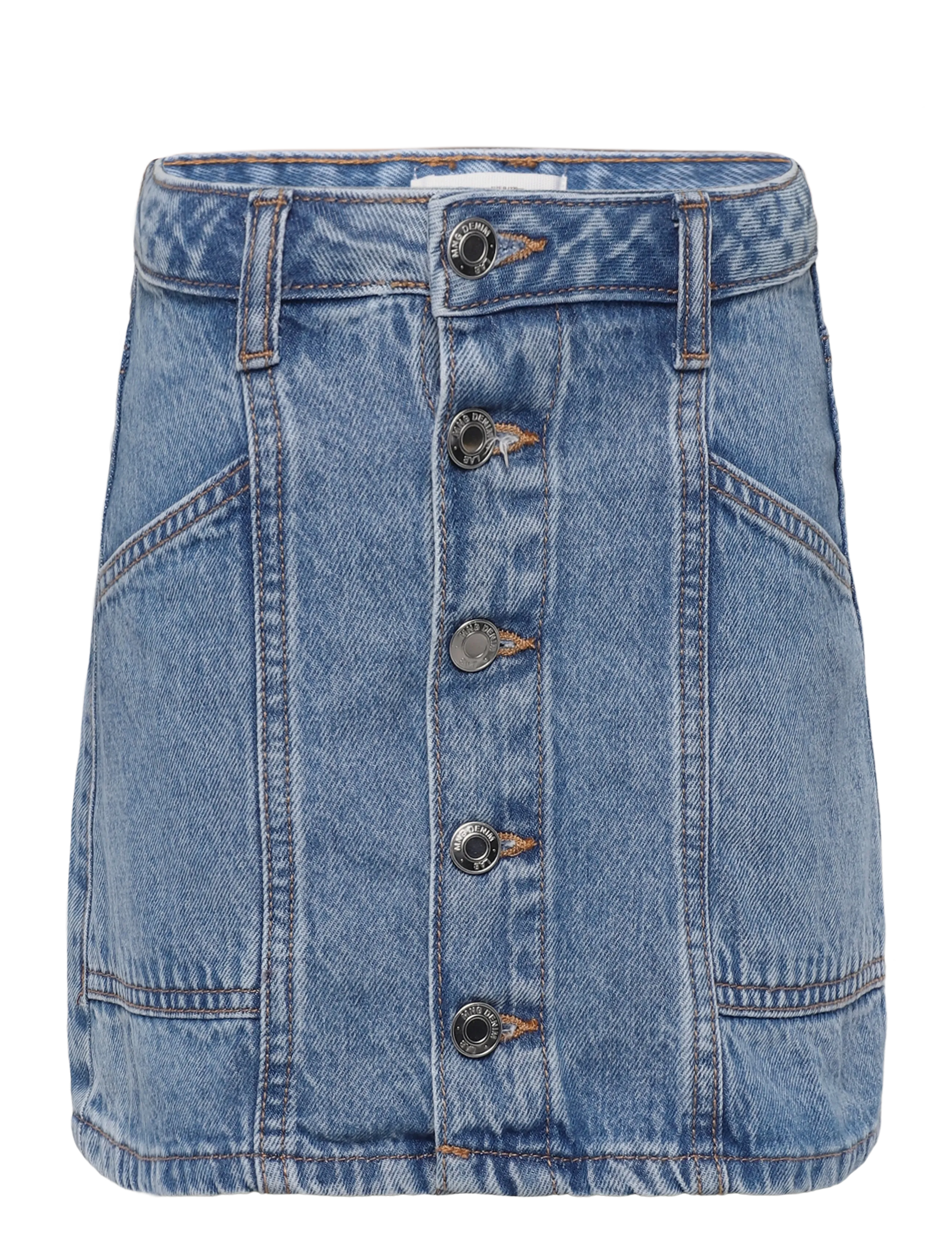 Mango Denim skirt with buttons - Kjolar - OPEN BLUE / blue