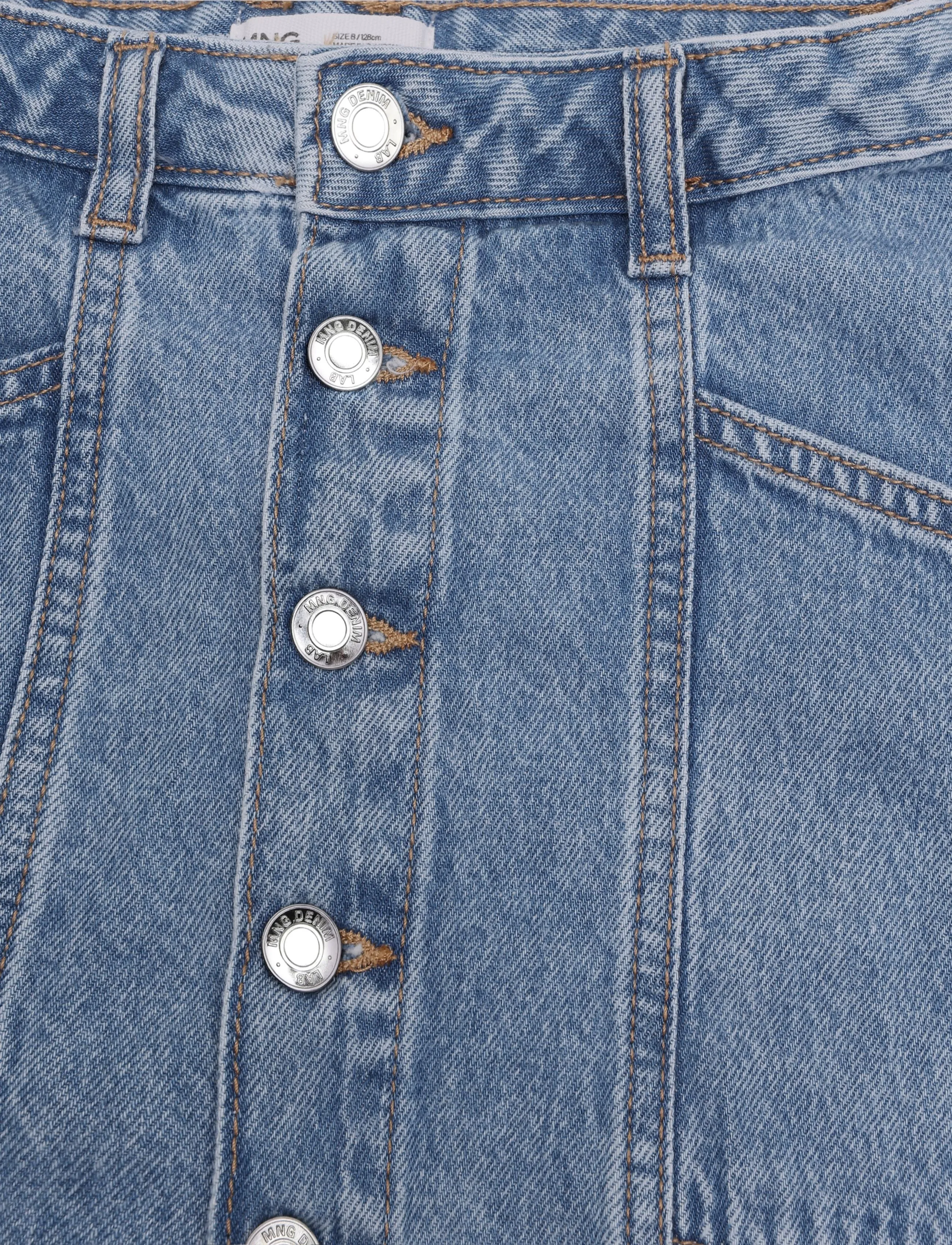Mango - Denim skirt with buttons - korte nederdele - open blue - 3