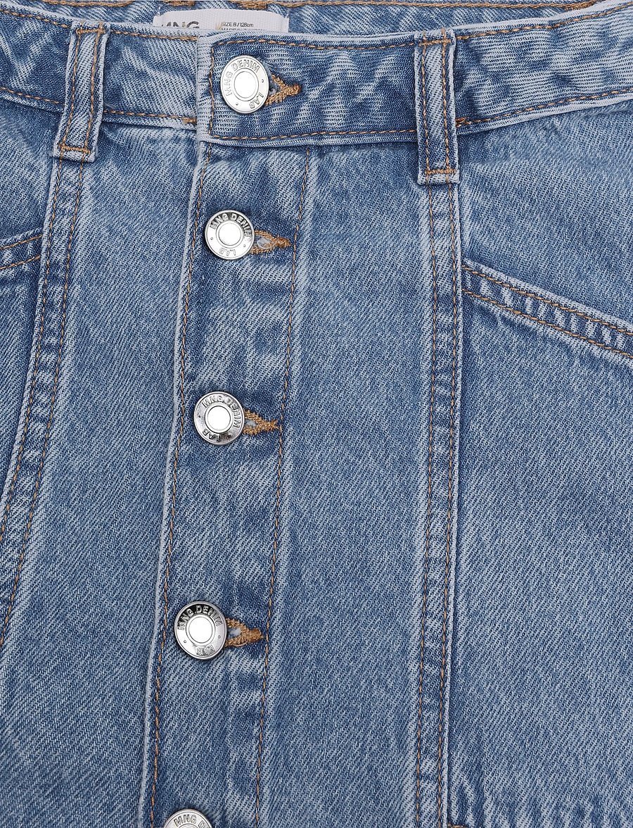 Mango - Denim skirt with buttons - korte nederdele - open blue - 3