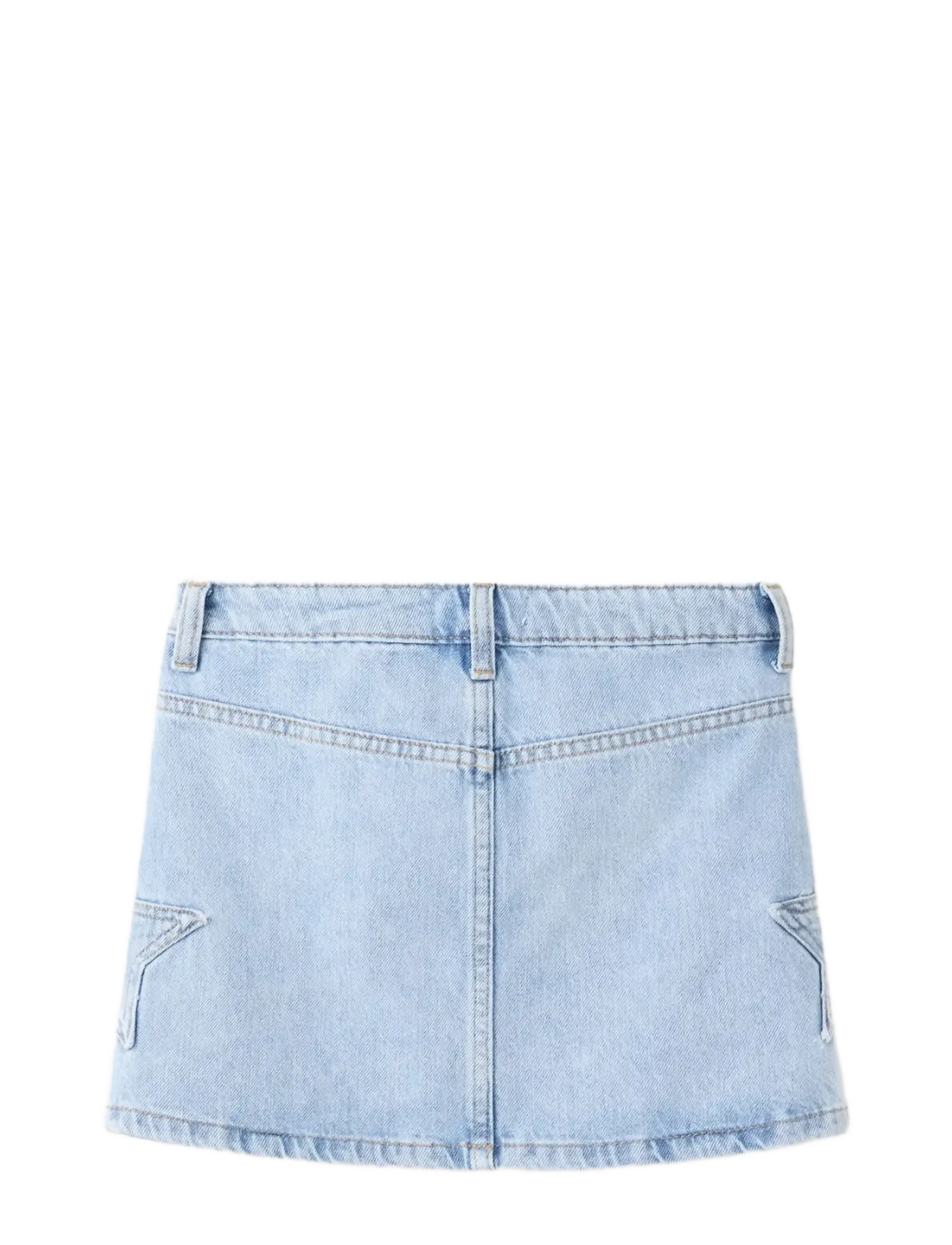 Mango - Denim skirt with stars - korte nederdele - open blue - 1