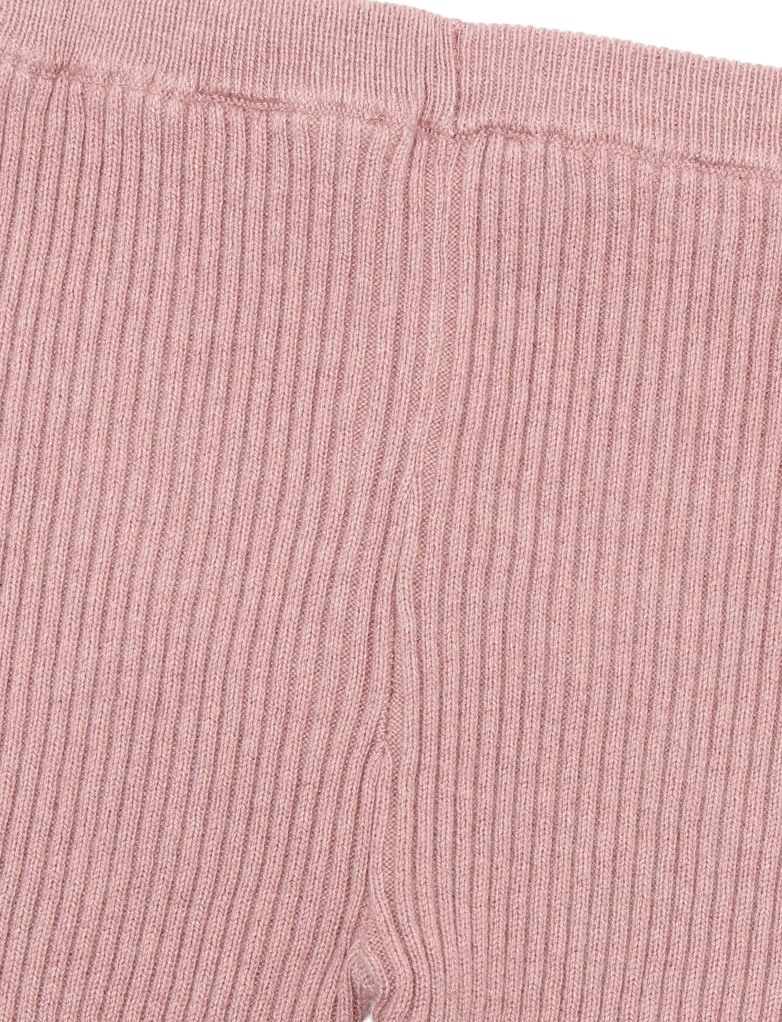 Mango - Cotton ribbed leggings - leggings - pink - 2