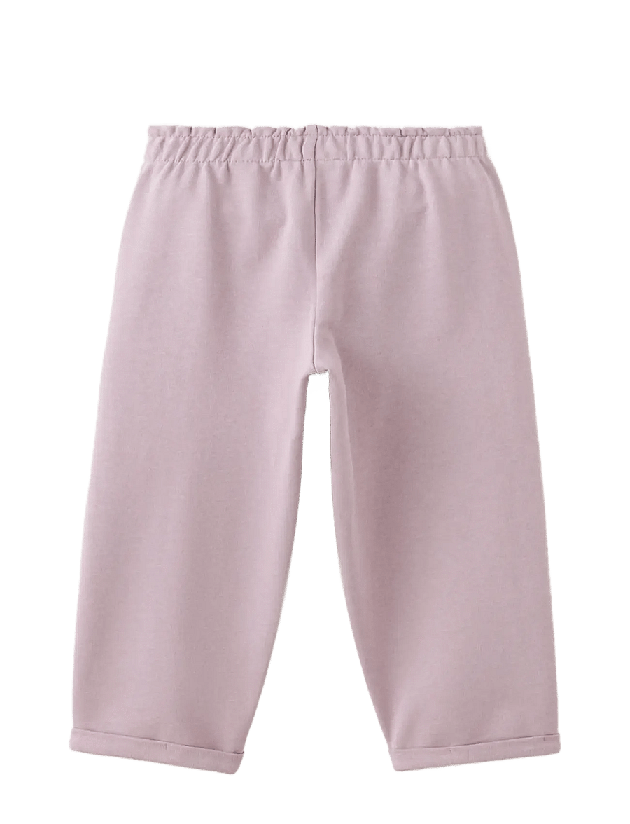Mango - Cotton drawstring joggers - sweatpants - lt-pastel purple - 1
