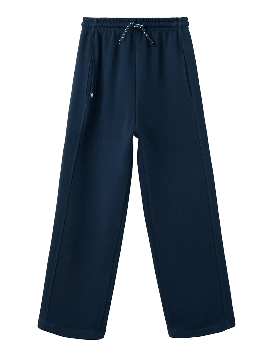 Mango - Cotton jogger-style trousers - sweatpants - navy - 0