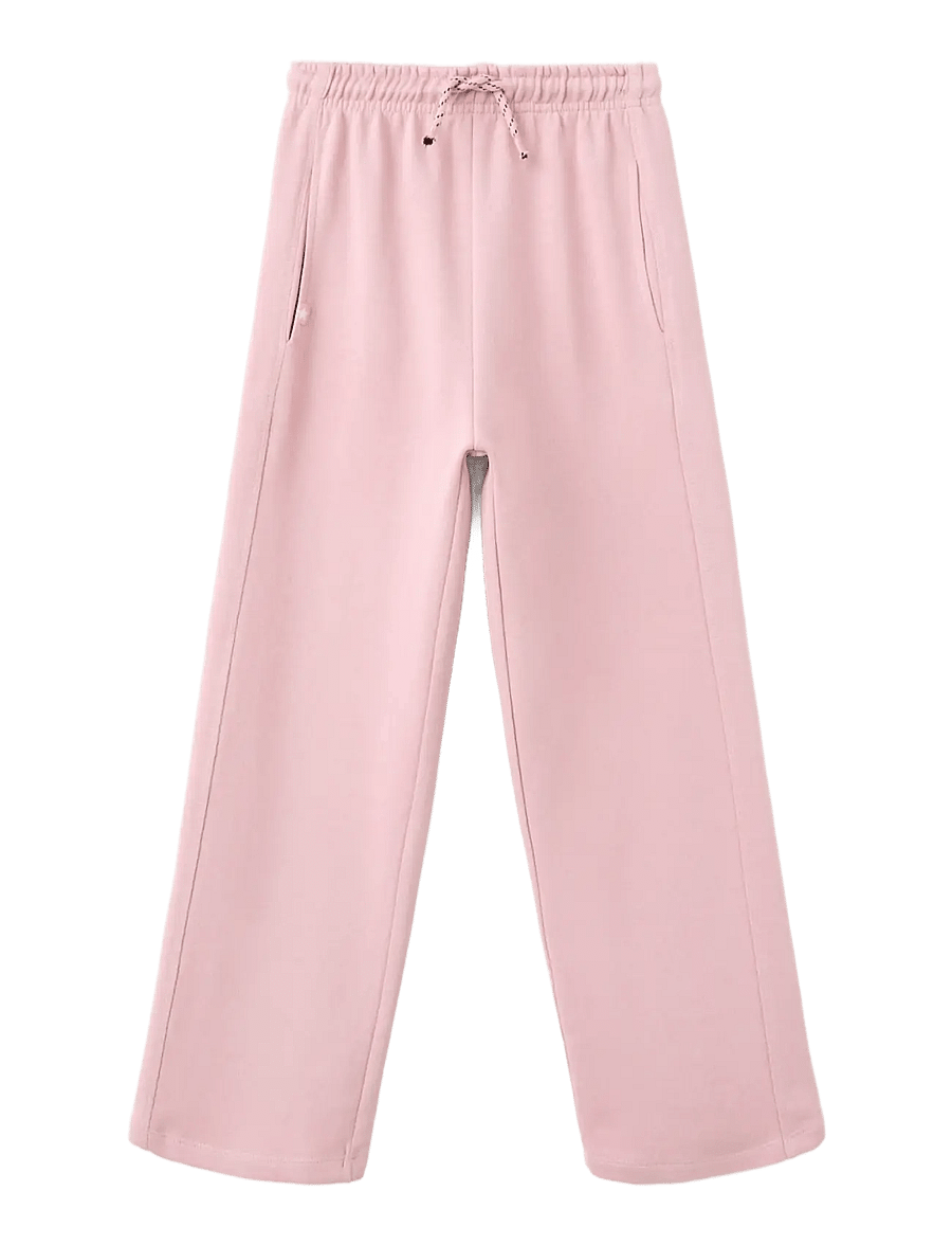 Mango - Cotton jogger-style trousers - sweatpants - pink - 0