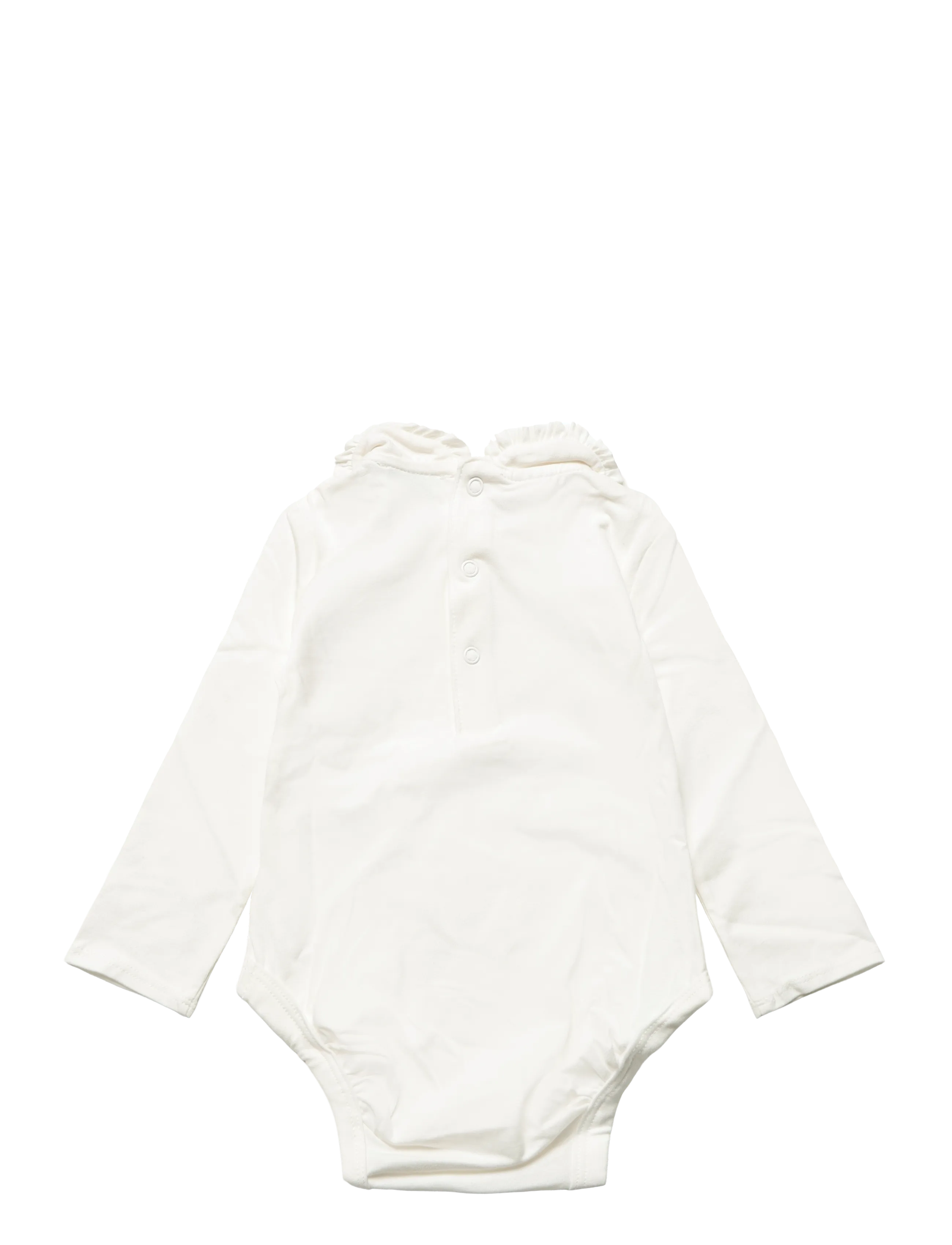 Mango - Cotton baby collar playsuit - langærmede bodyer - natural white - 1