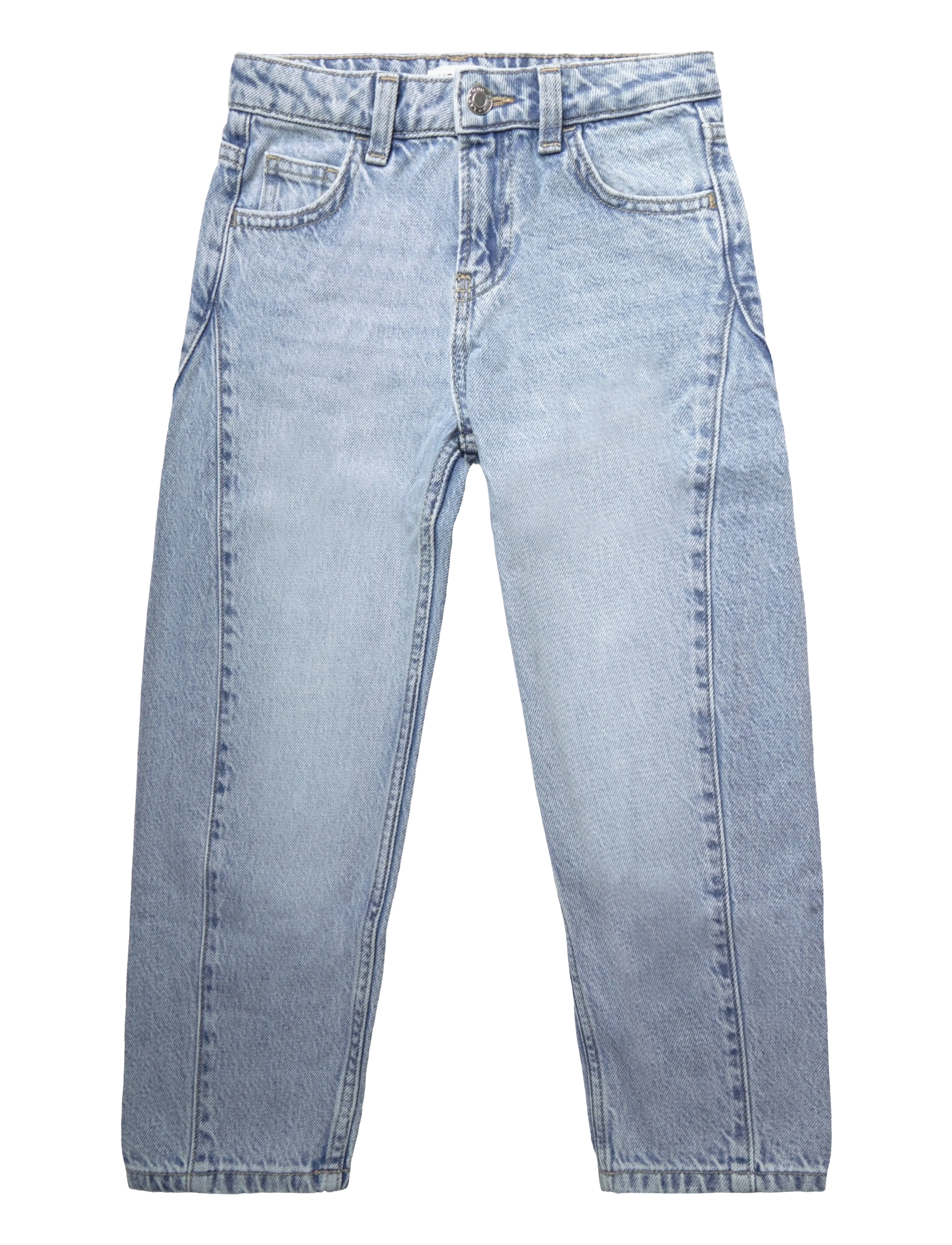Mango Balloon jeans with stitching detail - Jeans - OPEN BLUE / blue