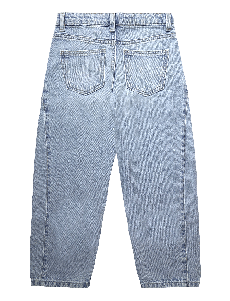 Mango - Balloon jeans with stitching detail - loose jeans - open blue - 2