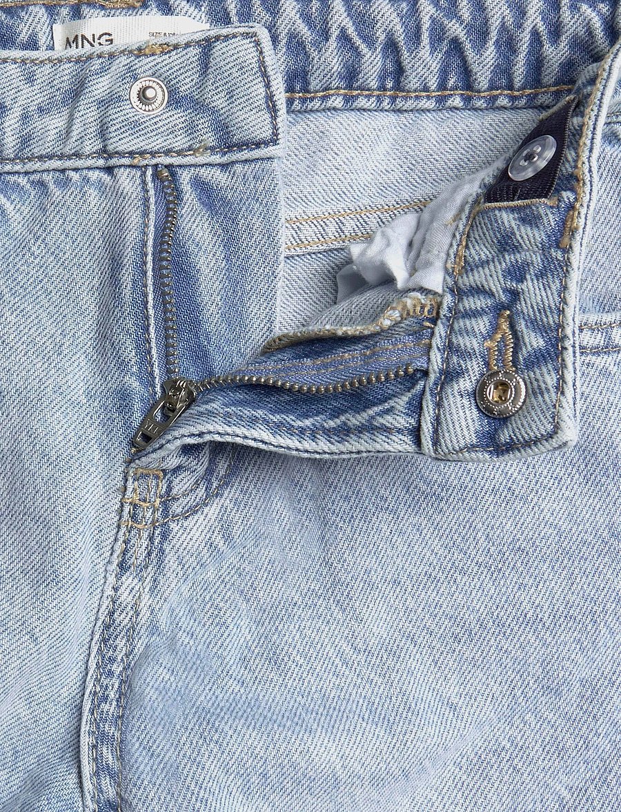 Mango - Balloon jeans with stitching detail - loose jeans - open blue - 3