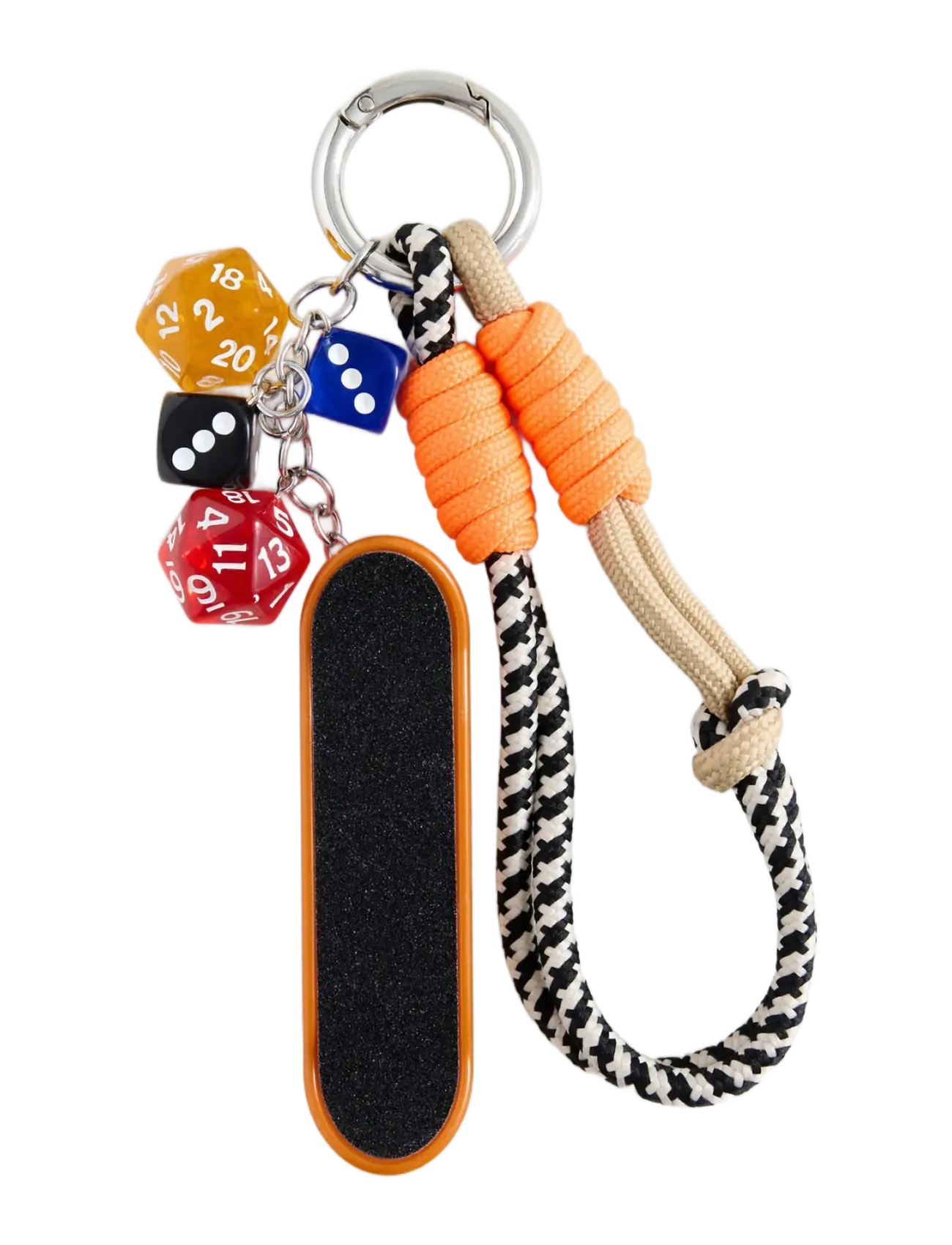 Mango Multi-Charms Keyring, One Size, Accessories, Orange - Key Chains, Kinder