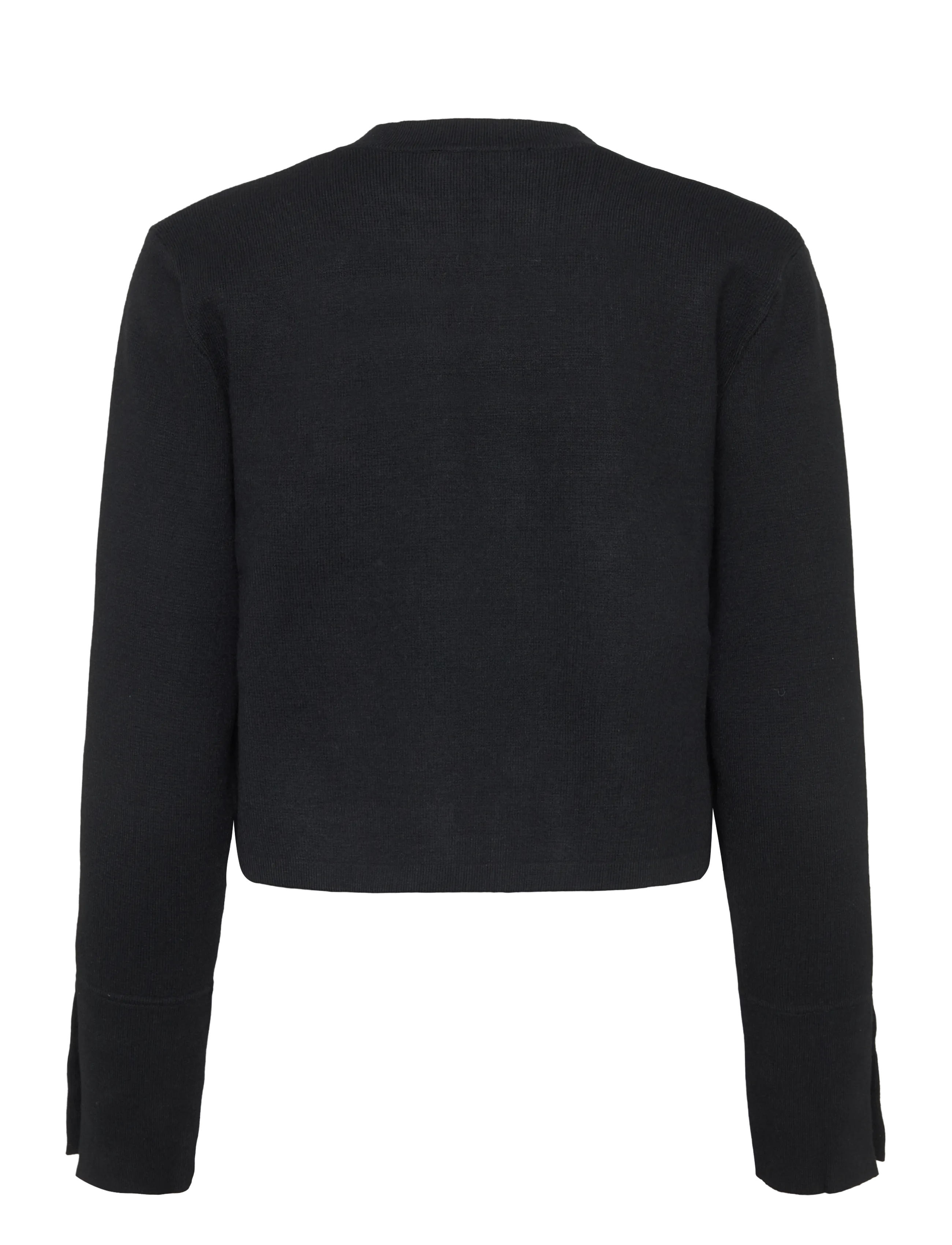 Mango - Fine-knit buttoned jacket - black - 1