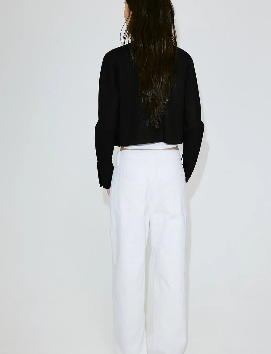 Mango - Fine-knit buttoned jacket - tunna jackor - black - 3