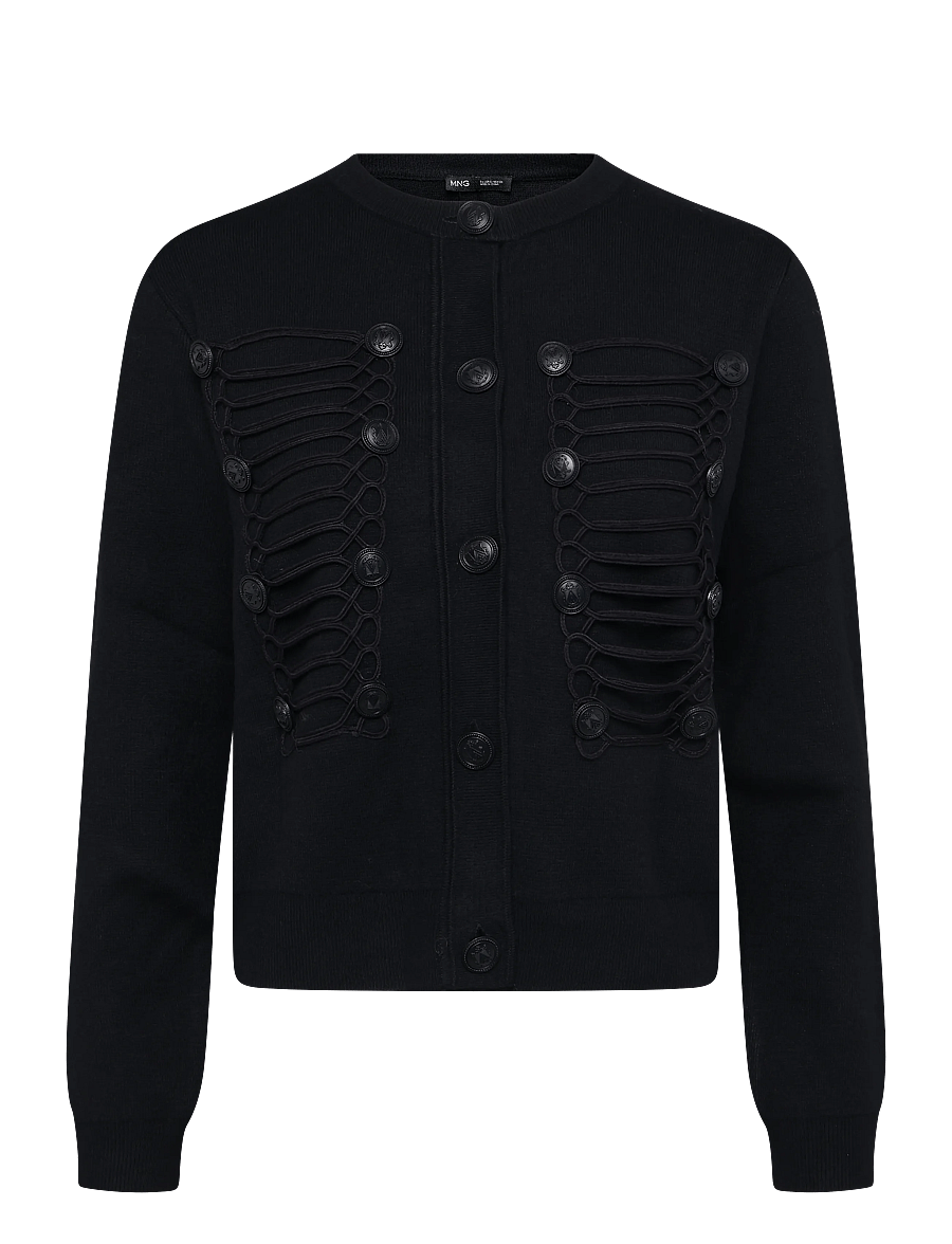 Mango - Toggle detail knitted jacket - lette jakker - navy - 1