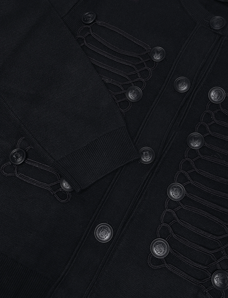 Mango - Toggle detail knitted jacket - lette jakker - navy - 5
