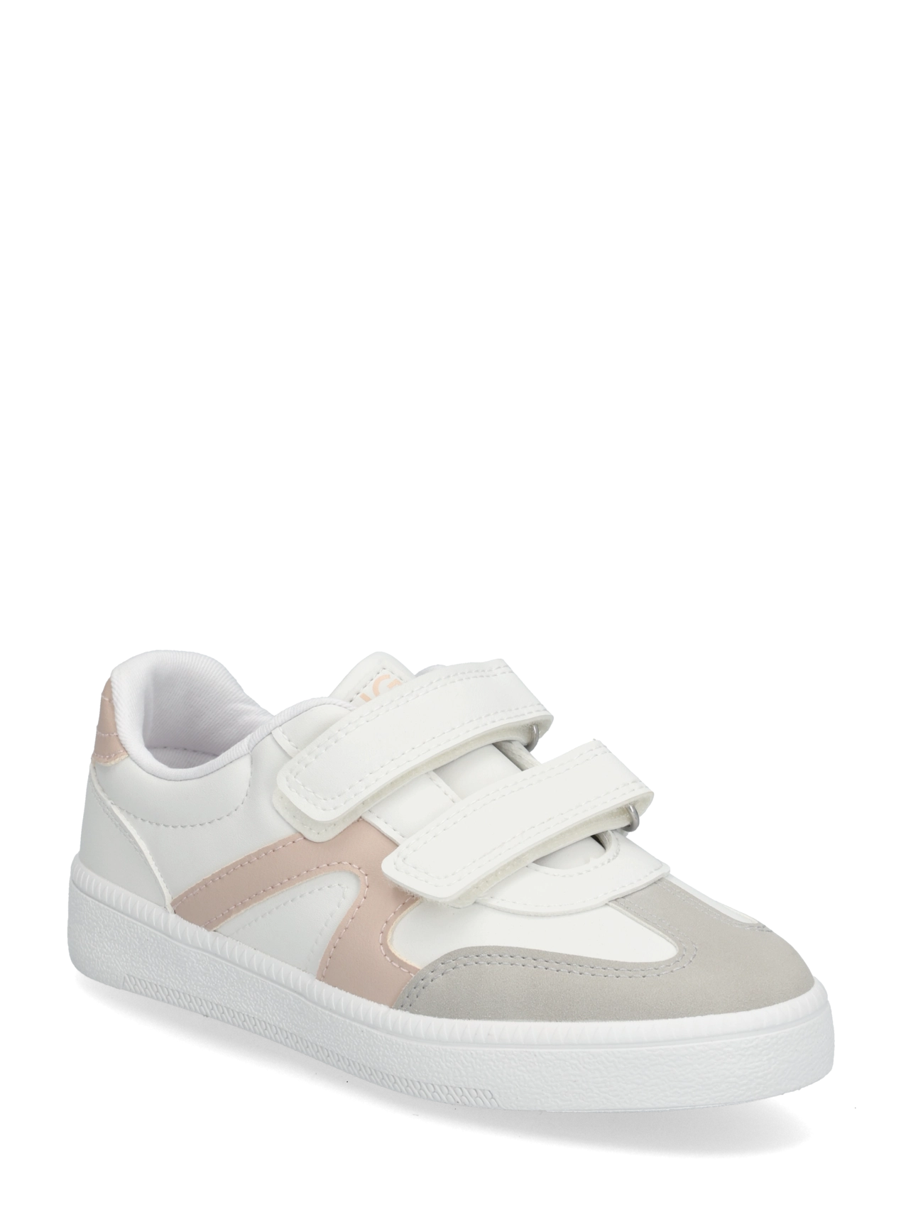 Mango Velcro fastening mixed sneakers - Skor - WHITE / white