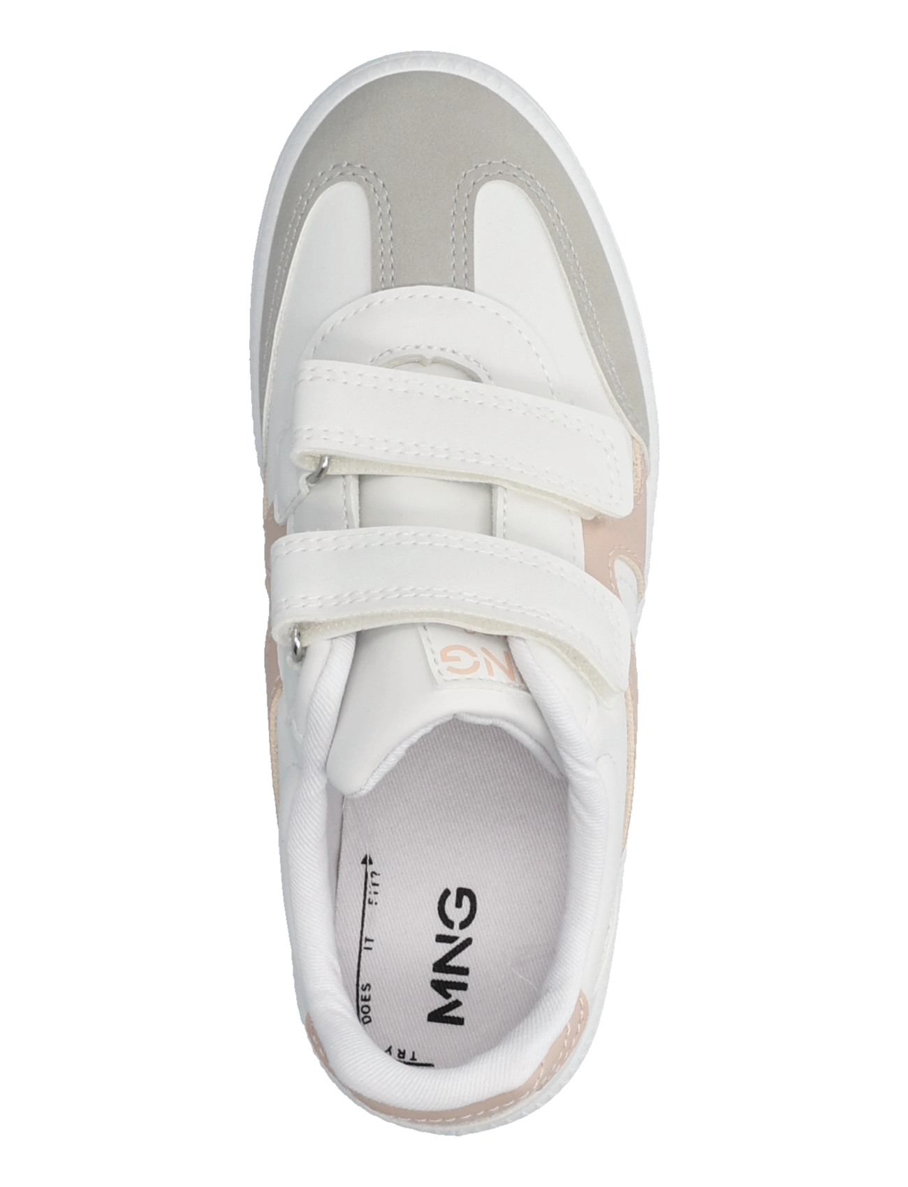 Mango - Velcro fastening mixed sneakers - lave sneakers - white - 3