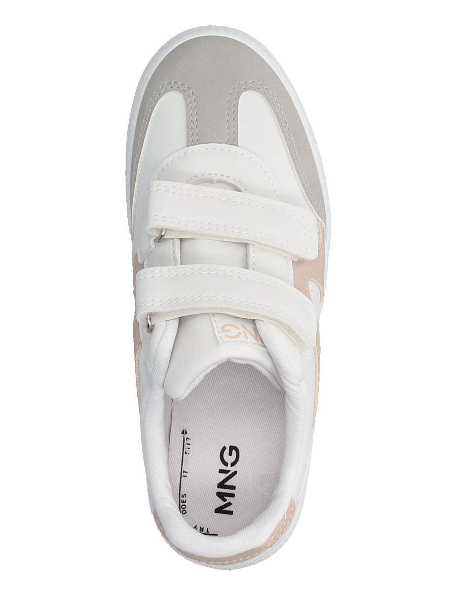Mango - Velcro fastening mixed sneakers - lave sneakers - white - 3