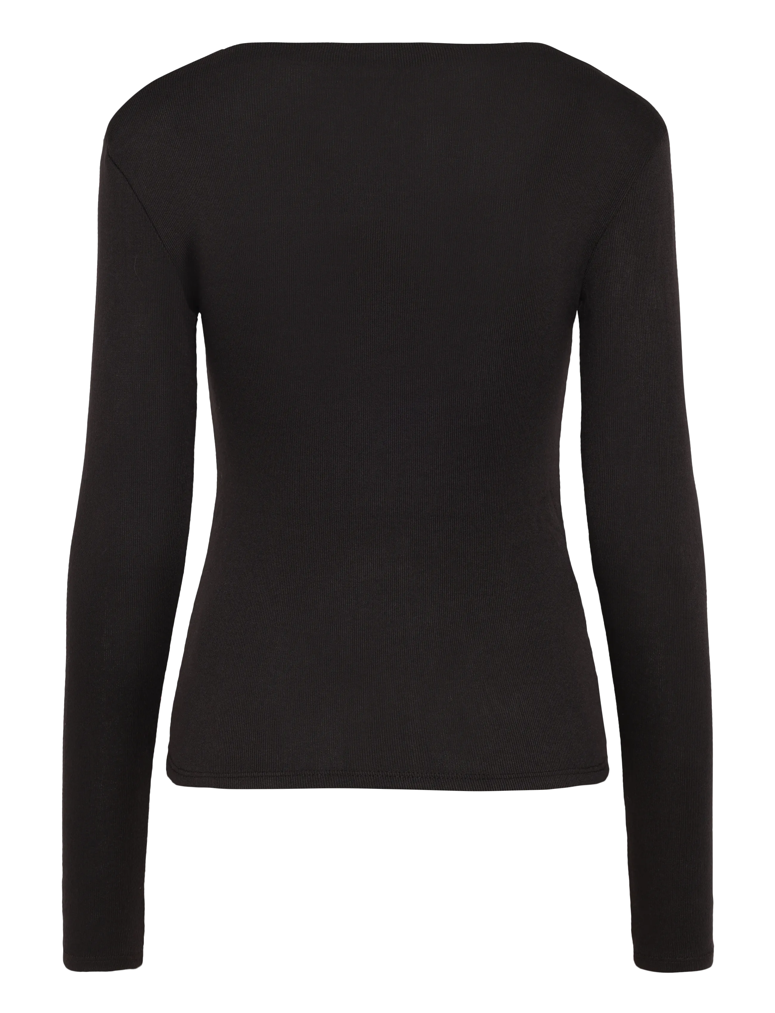 Mango - Long-sleeved boat-neck t-shirt - striktrøjer - dark brown - 2