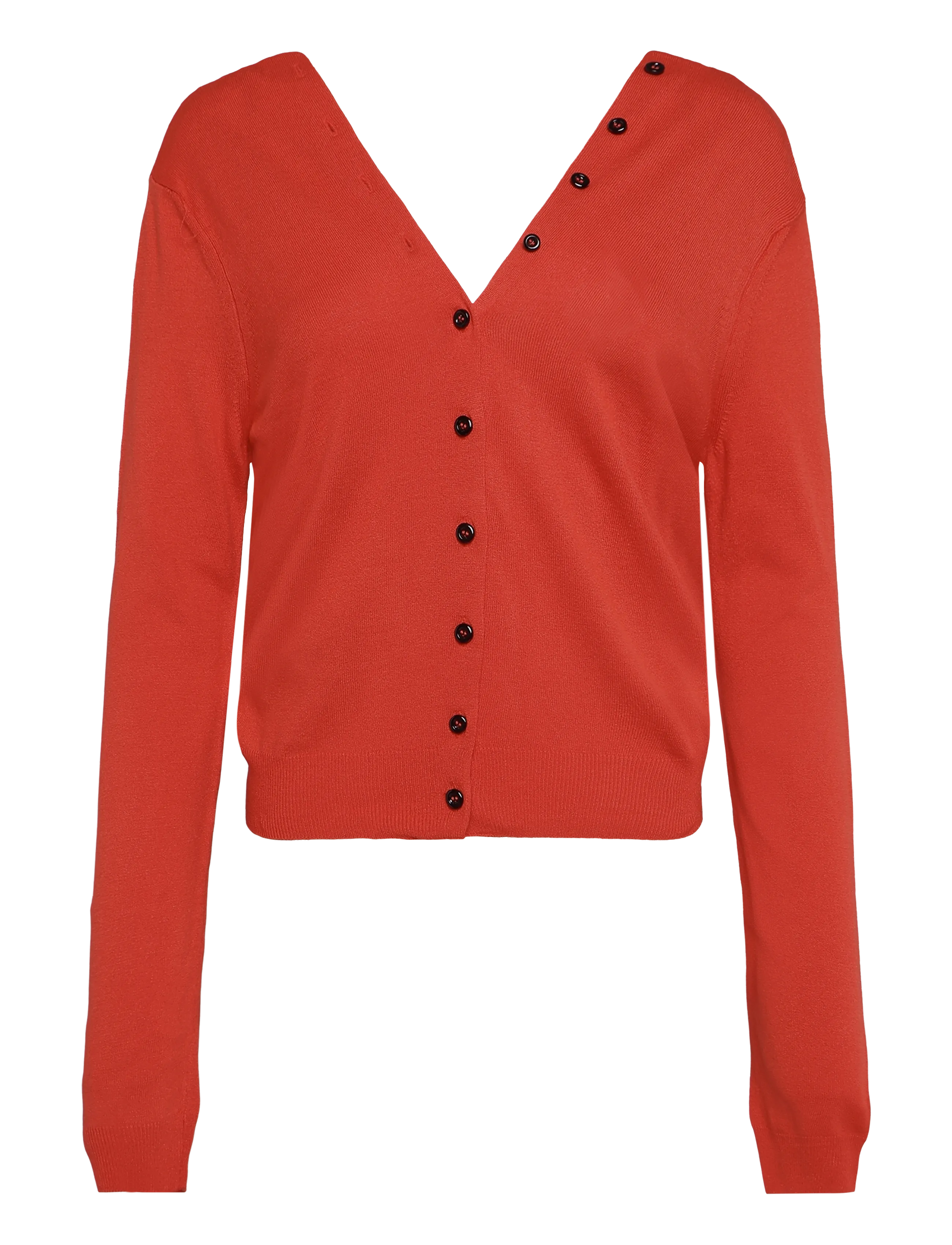 Mango Knitted button cardigan - Tøj - RED / red