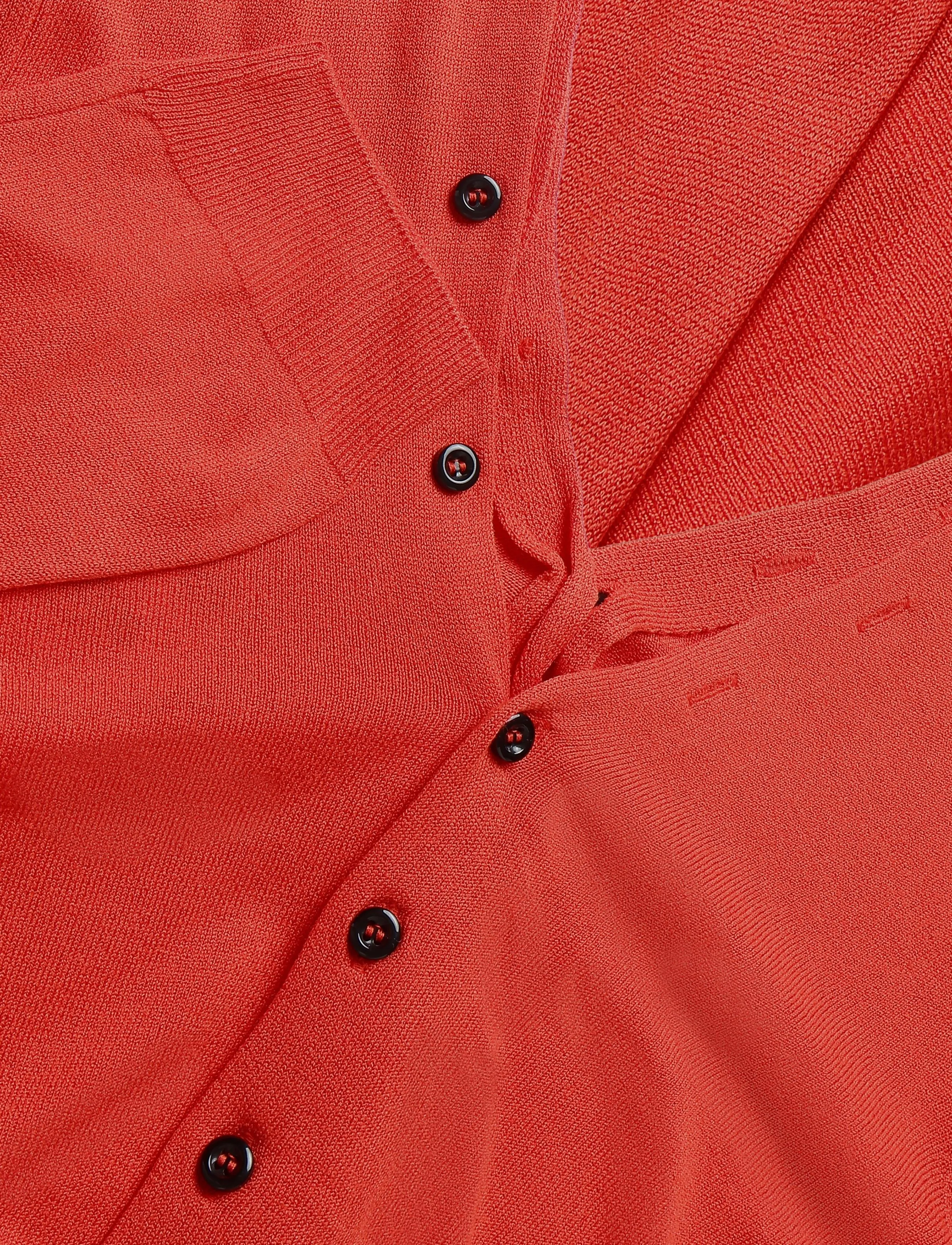 Mango - Knitted button cardigan - cardigans - red - 4