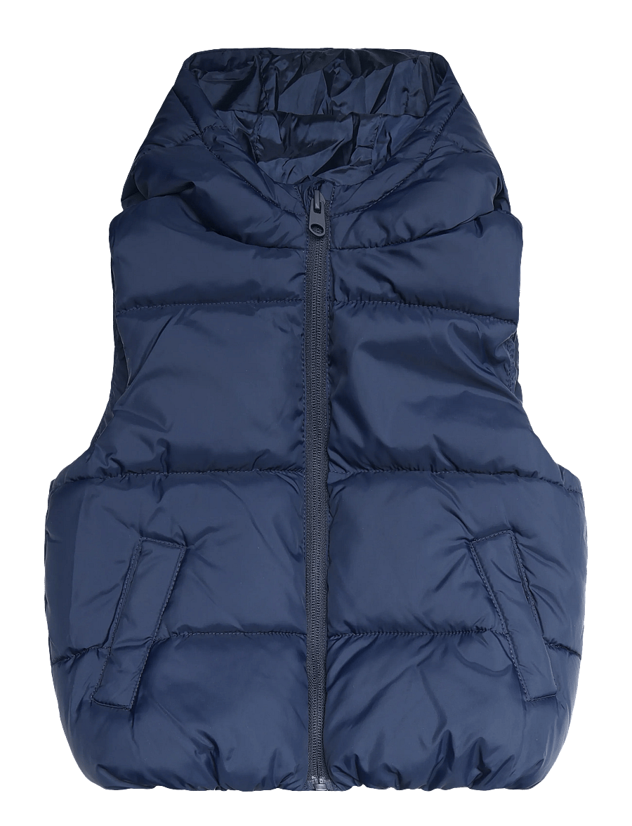 Mango - Quilted gilet with hood - shoppa efter ålder - navy - 0