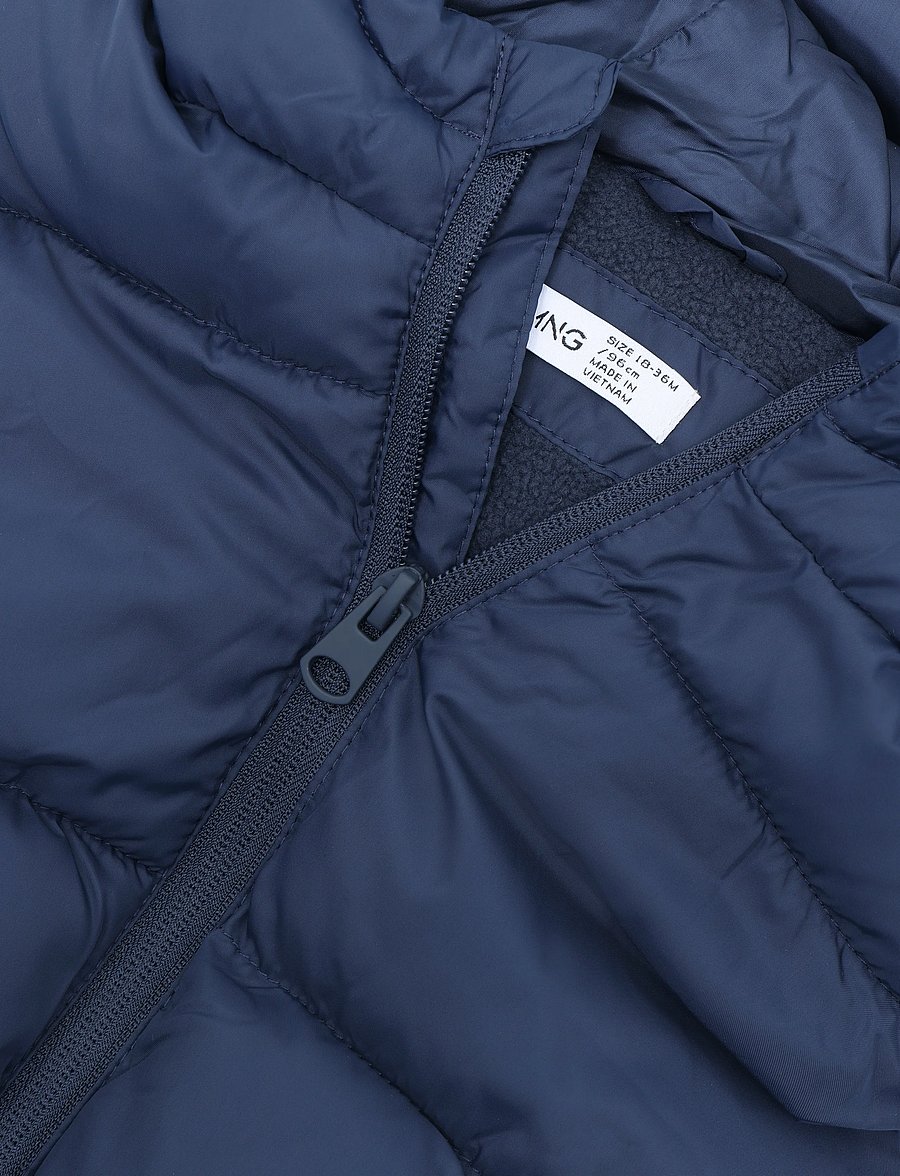 Mango - Quilted gilet with hood - shoppa efter ålder - navy - 2