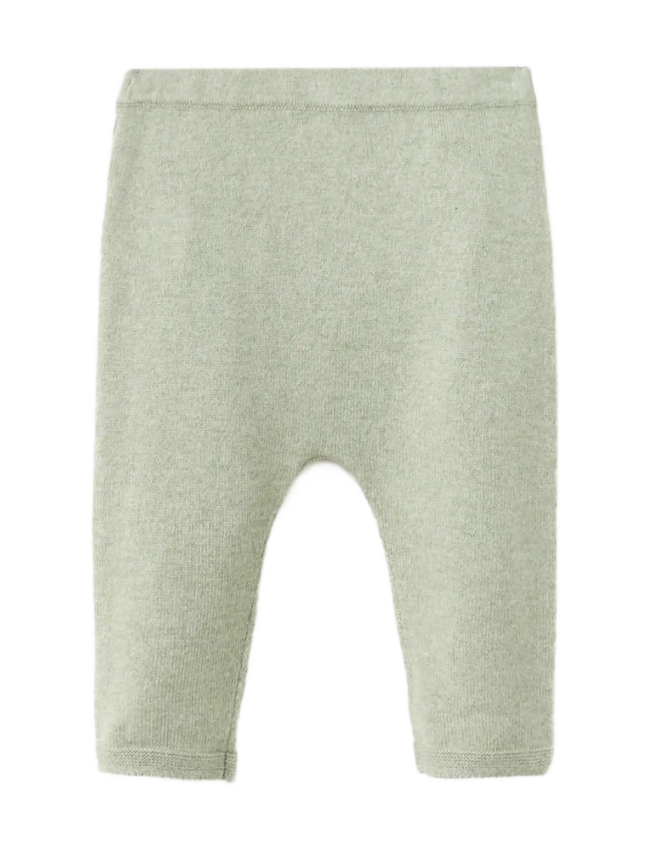 Mango Plain Knit Leggings, 9-12M, Unterteile, Grün - Kinder