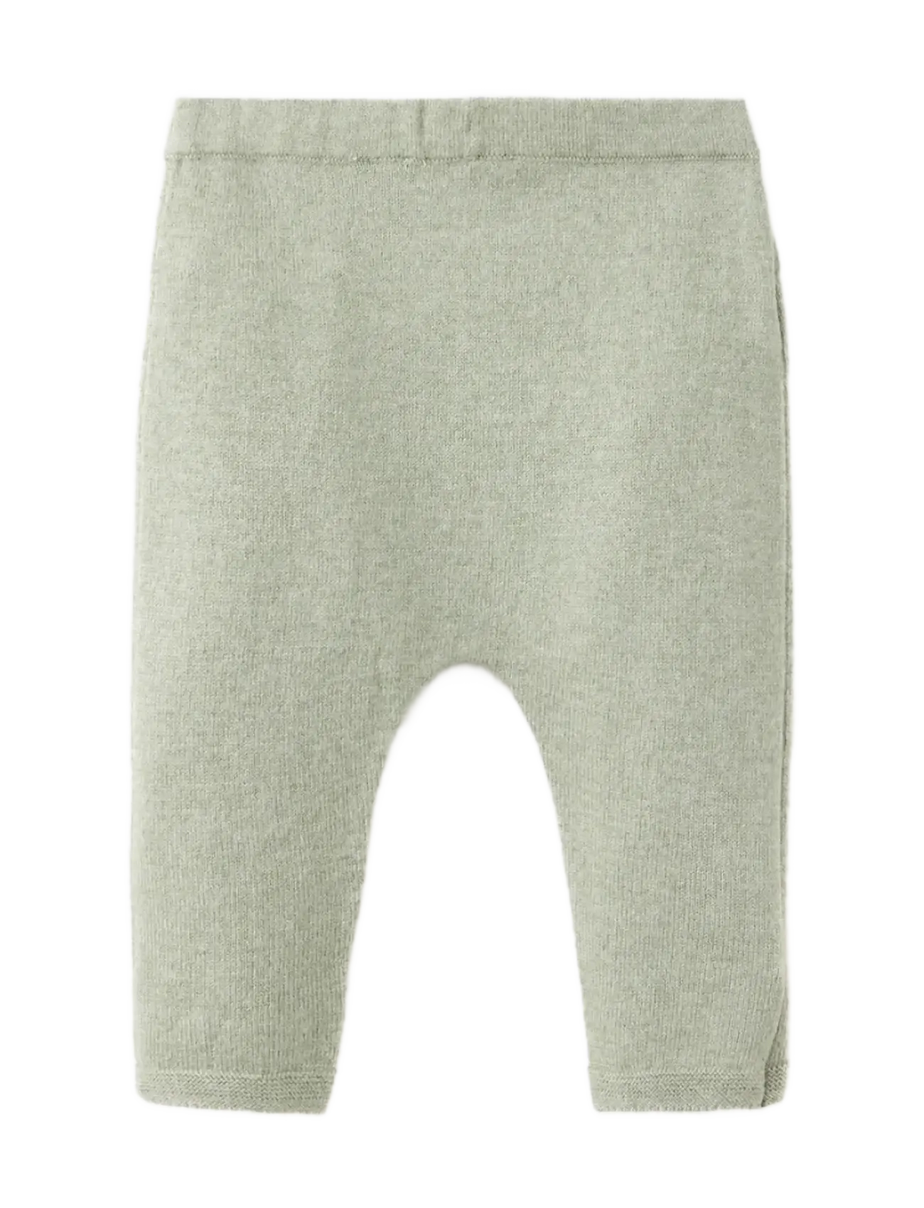Mango - Plain knit leggings - leggings - green - 1