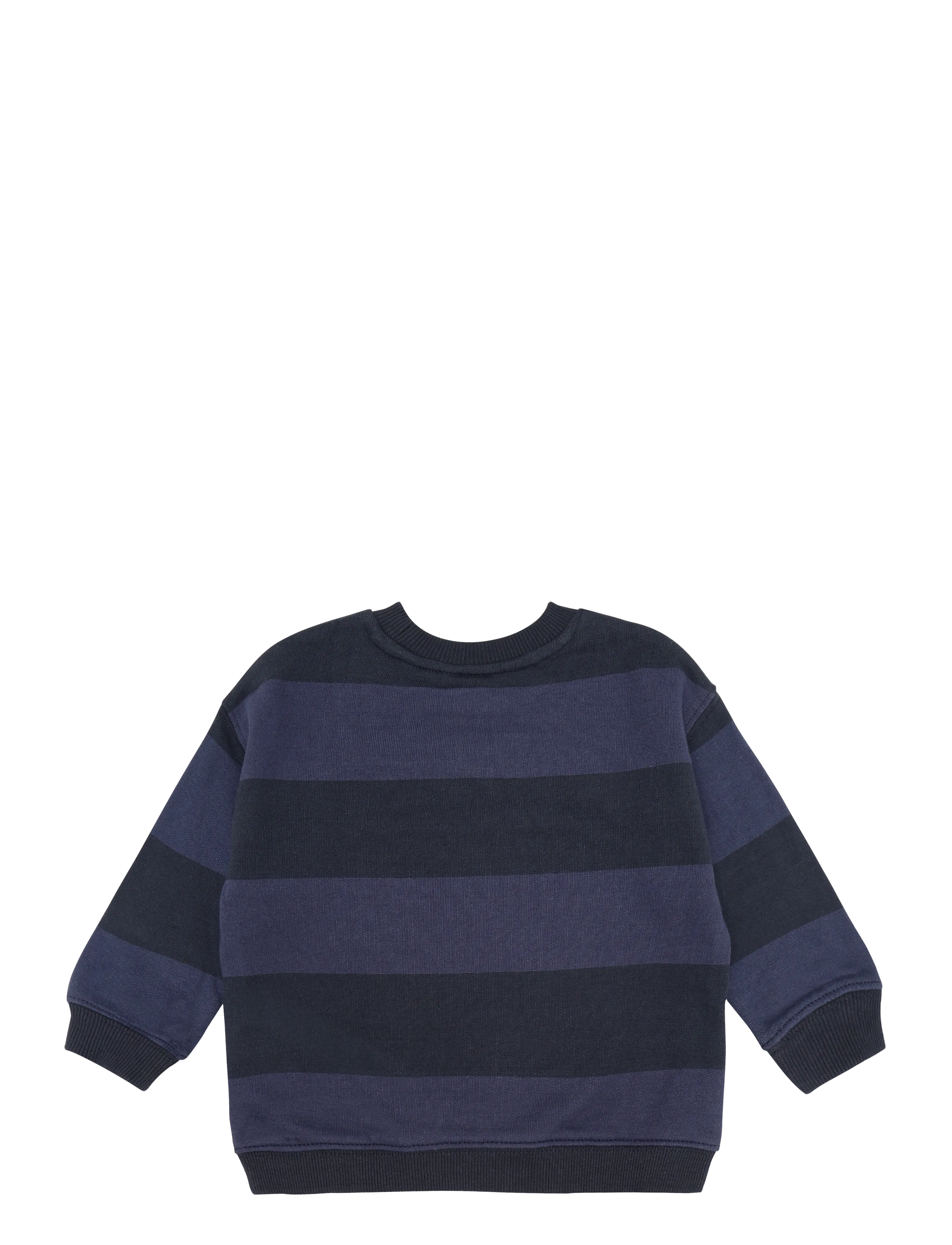 Mango - Striped cotton-blend sweatshirt - sweatshirts - navy - 1