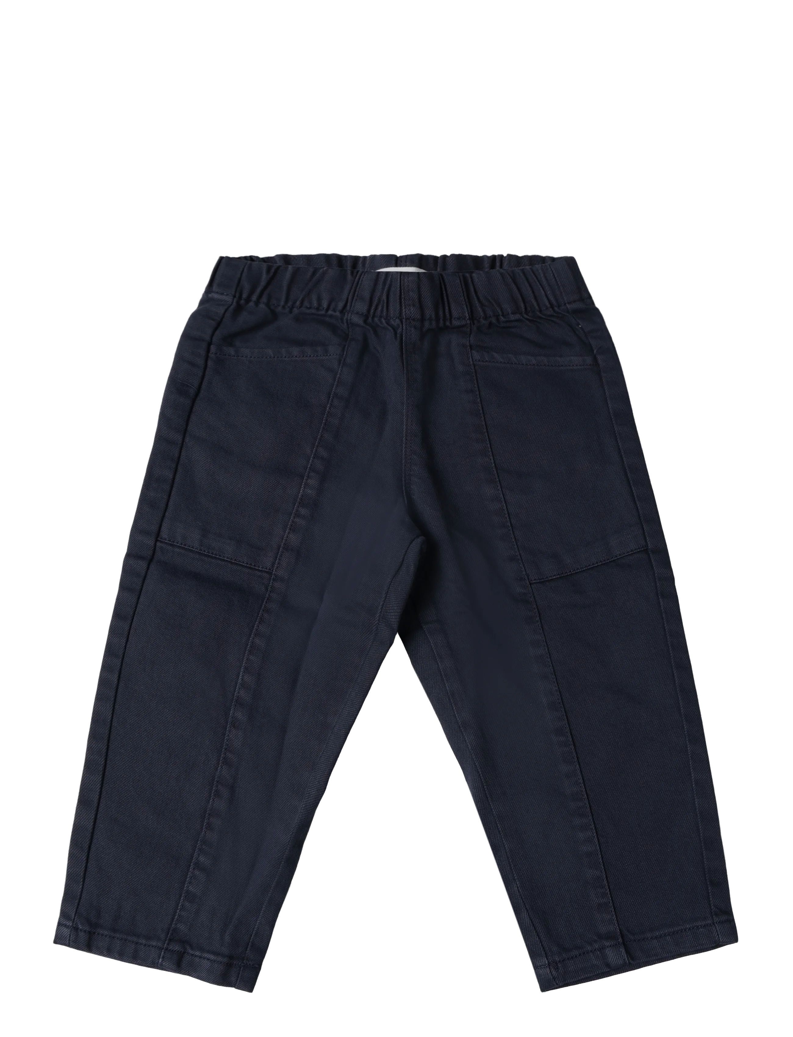 Mango Cotton trousers with elasticated waistband - Tøj - NAVY / navy