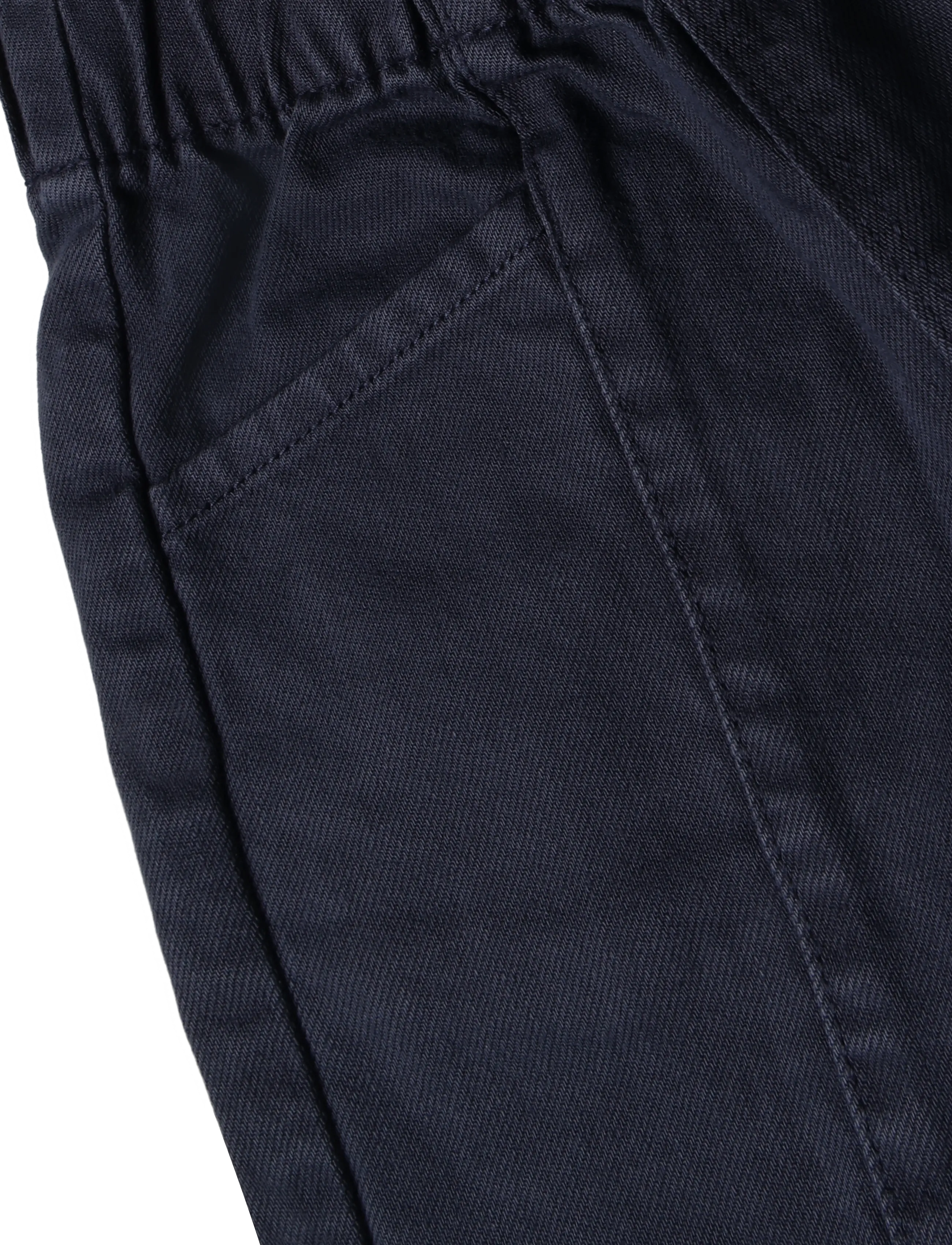 Mango - Cotton trousers with elasticated waistband - babybukser - navy - 4