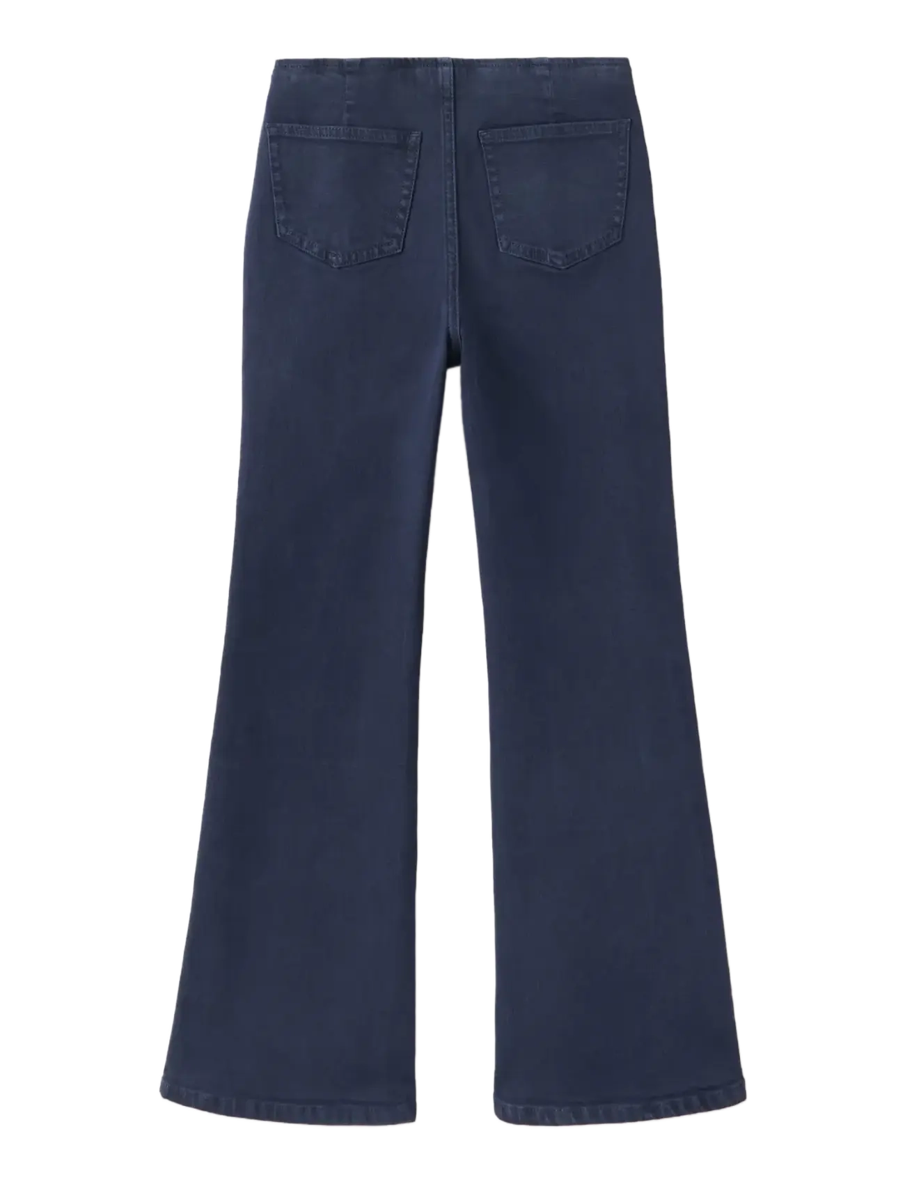 Mango - Waistband-free flare jeans - vida jeans - navy - 1