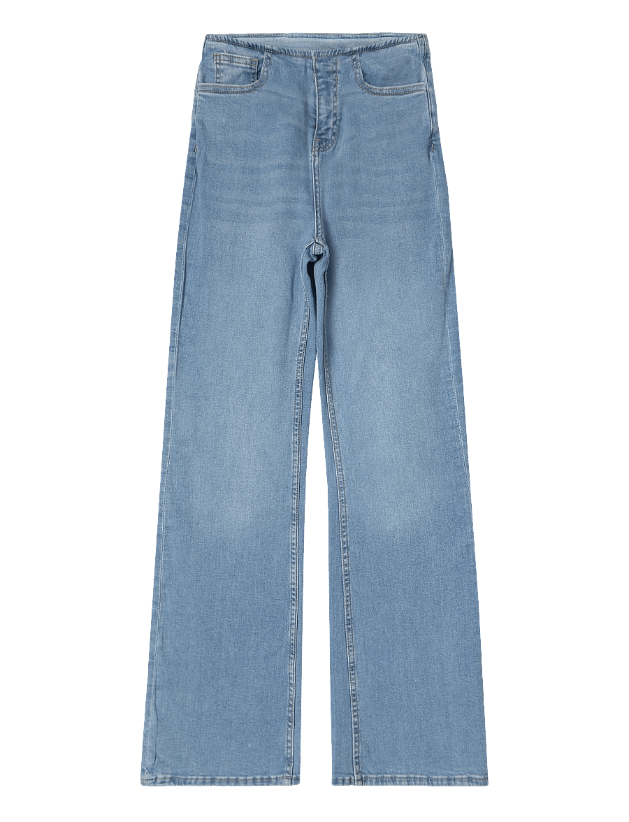 Mango - Waistband-free flare jeans - brede jeans - open blue - 1