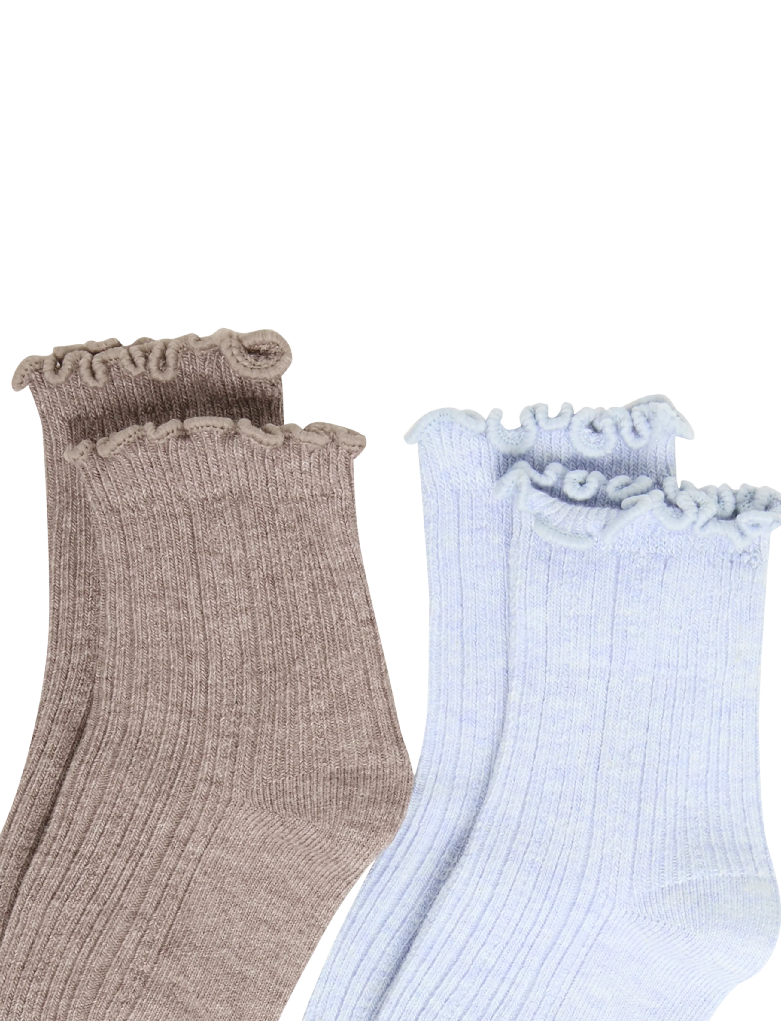 Mango - 2 pack ribbed socks - bebisstrumpor - lt-pastel blue - 2