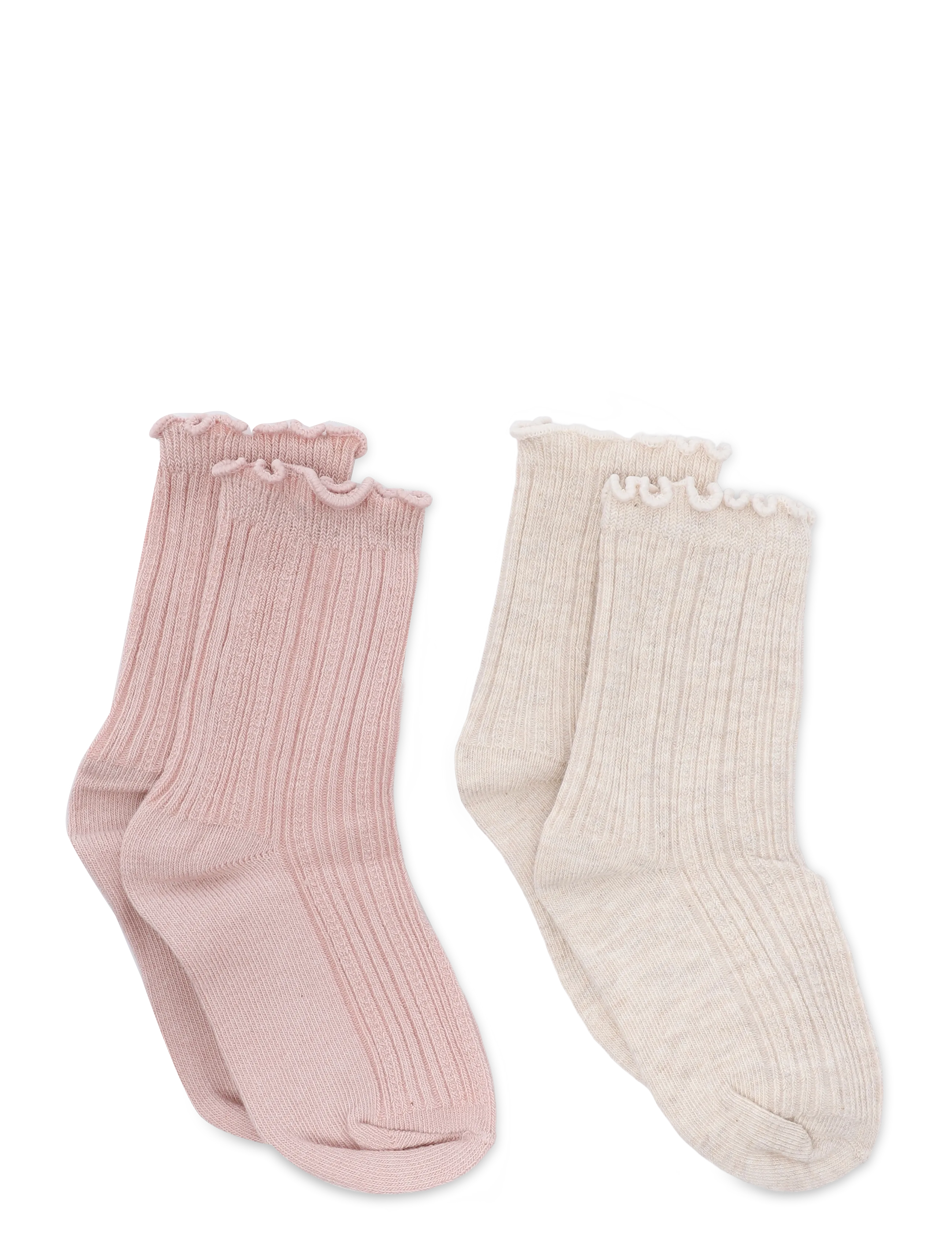 Mango - 2 pack ribbed socks - bebisstrumpor - lt-pastel pink - 1