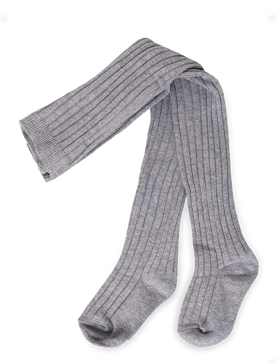 Mango - Ribbed knit tights - strømpebukser - medium grey - 0