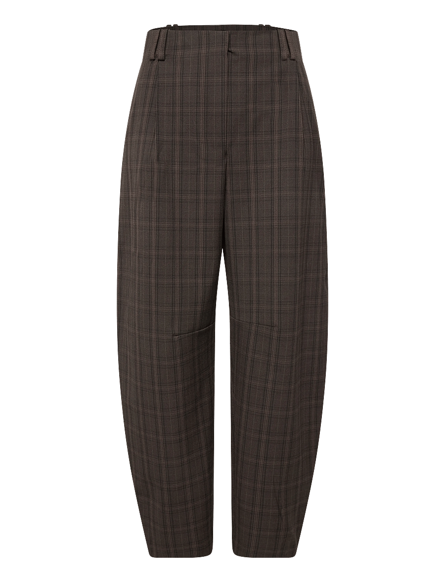 Mango - High-waisted balloon trousers - barrel-bukser - brown - 0