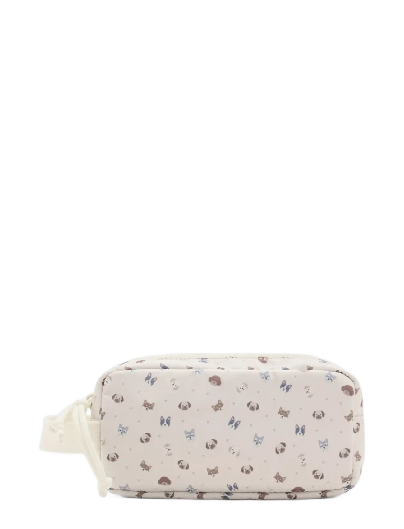 Mango Dog print pouch - Tygpåsar & Små väskor - LIGHT BEIGE / beige