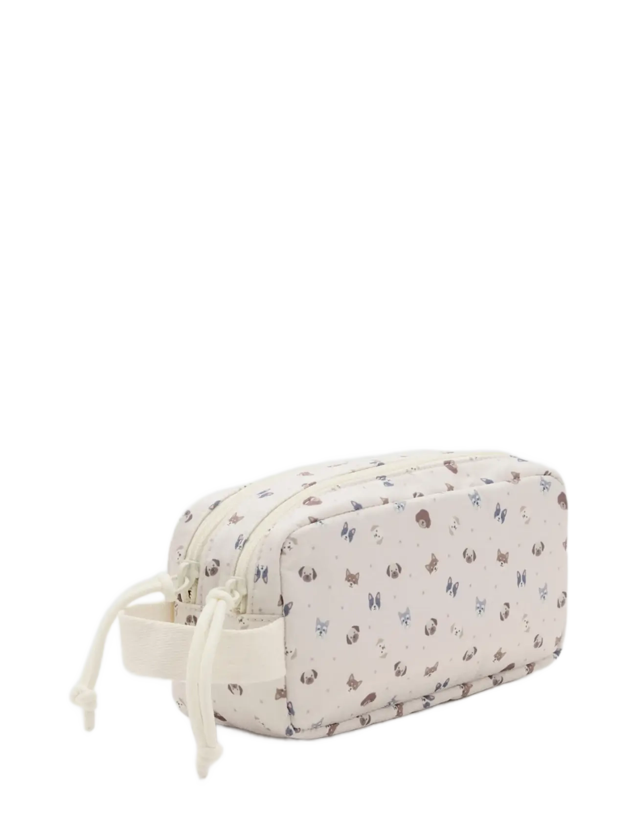 Mango - Dog print pouch - tygpåsar & små väskor - light beige - 1