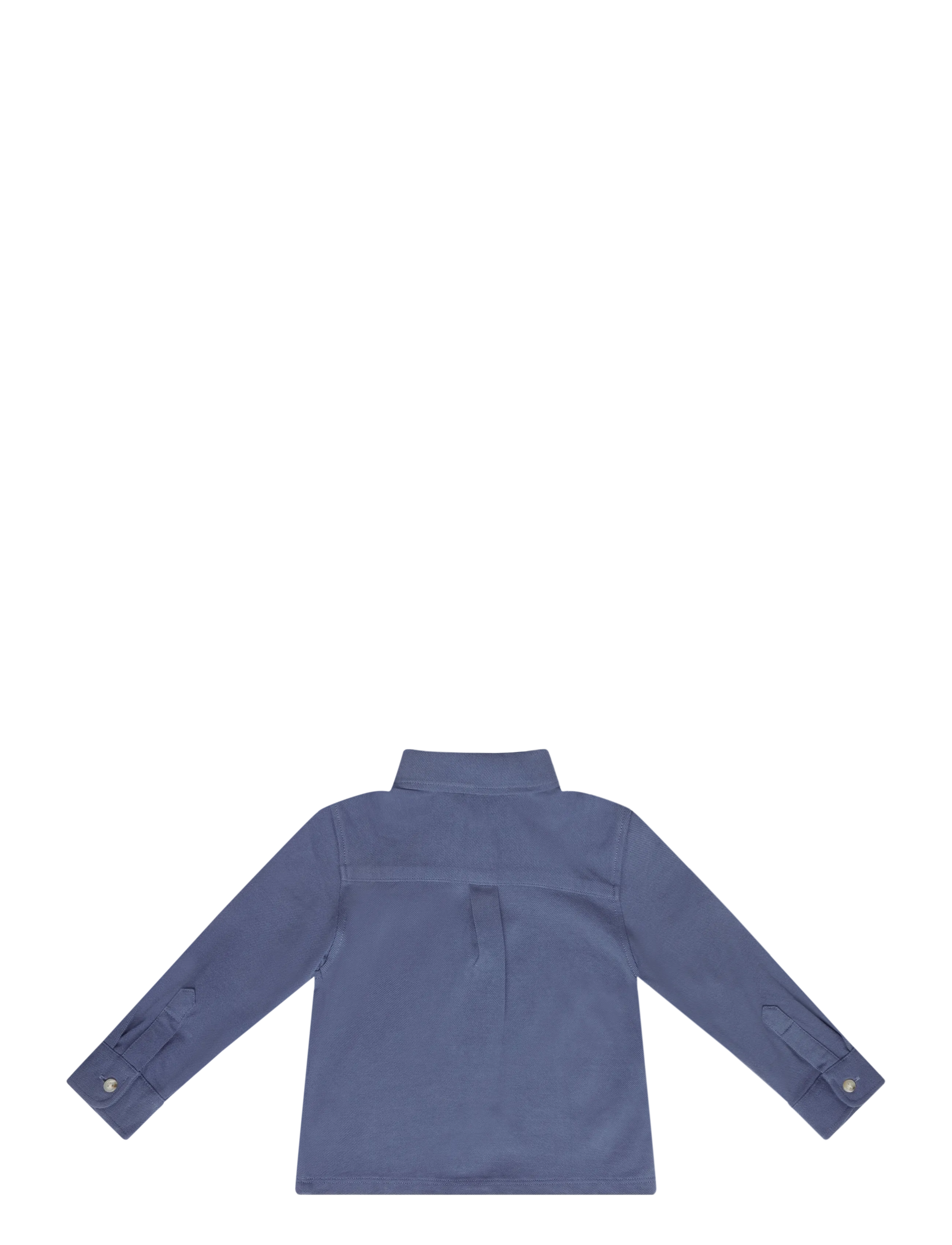 Mango - Cotton piqué shirt - langærmede skjorter - medium blue - 2