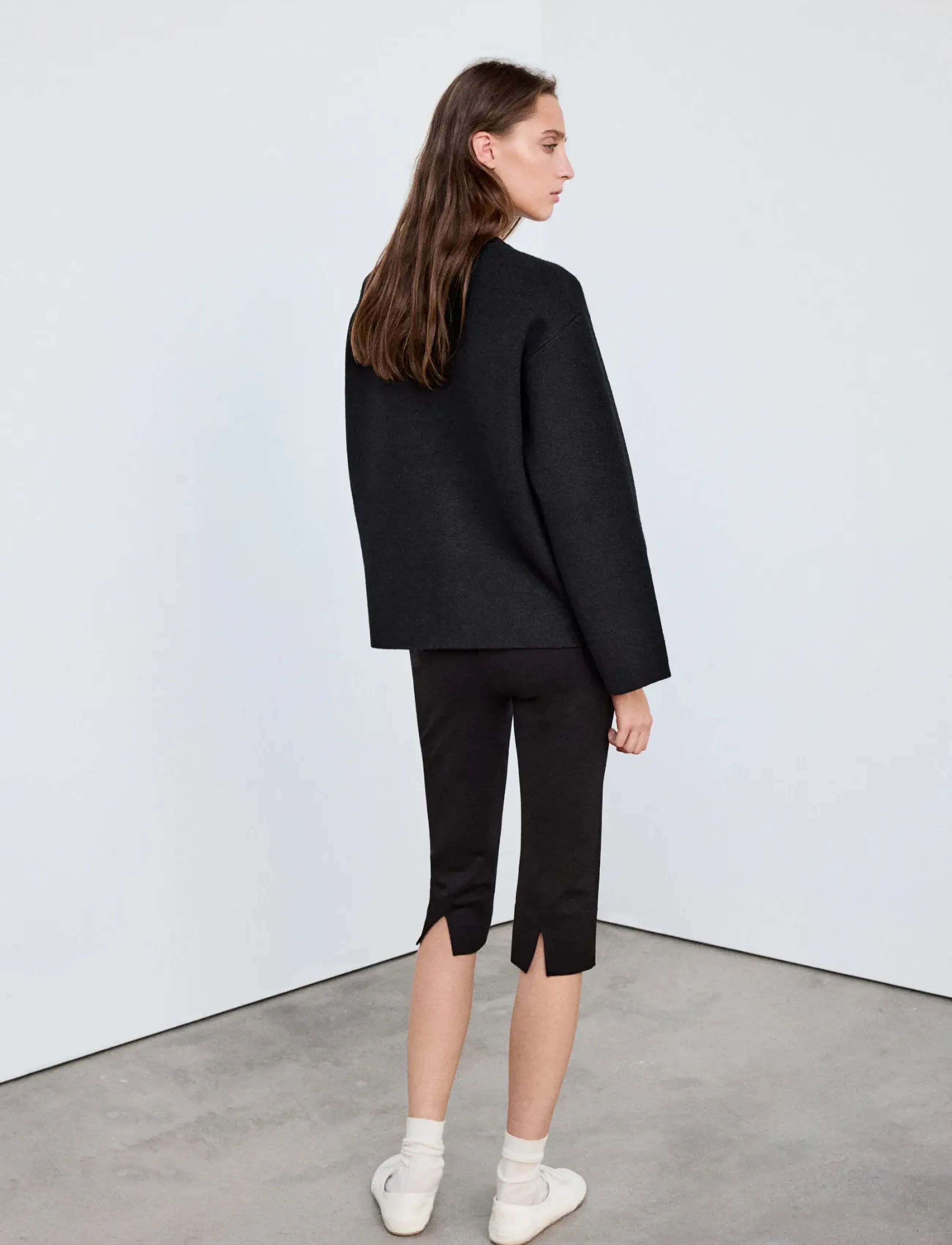 Mango - Straight jacket with frogging fastenings - lette jakker - black - 3