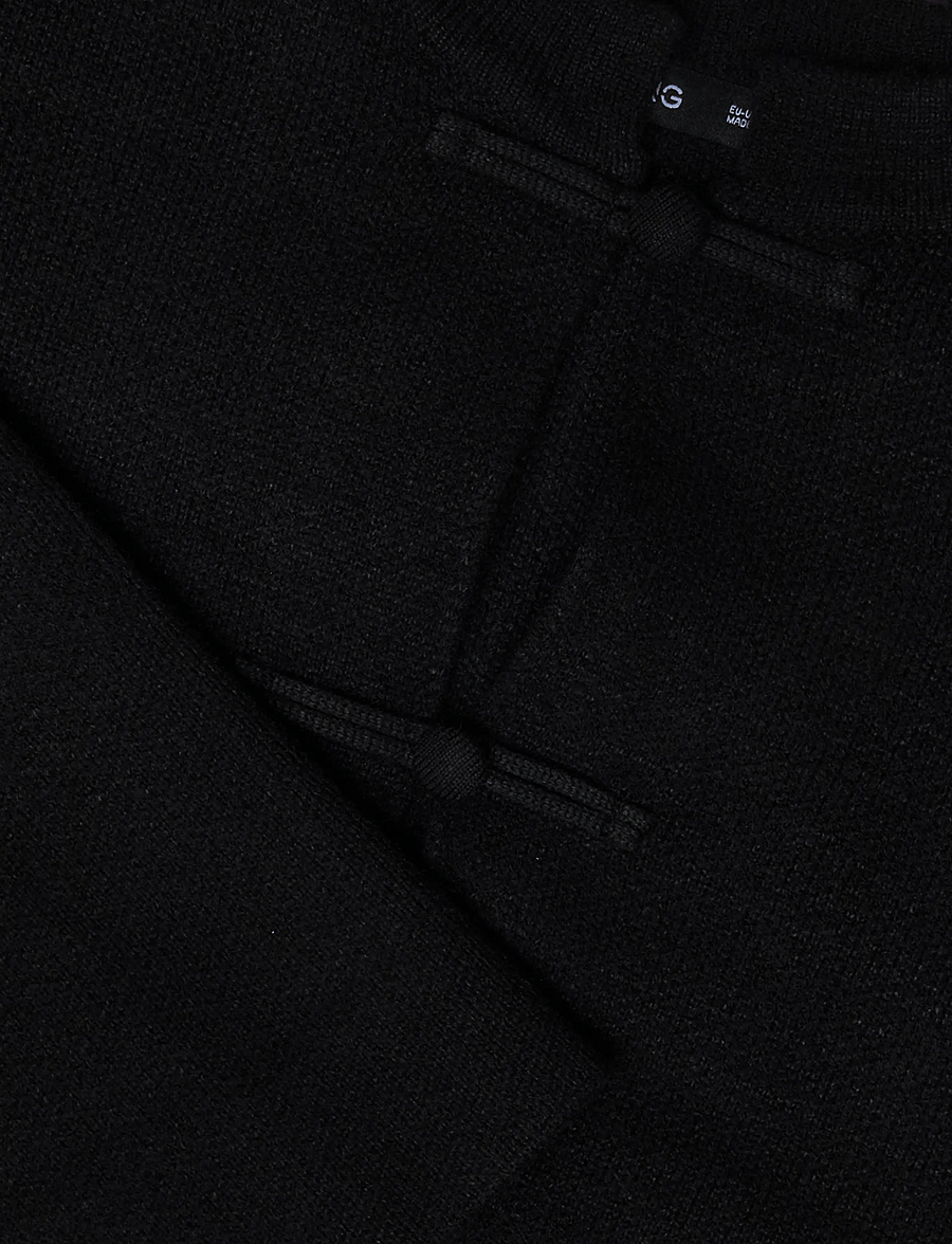 Mango - Straight jacket with frogging fastenings - lette jakker - black - 2