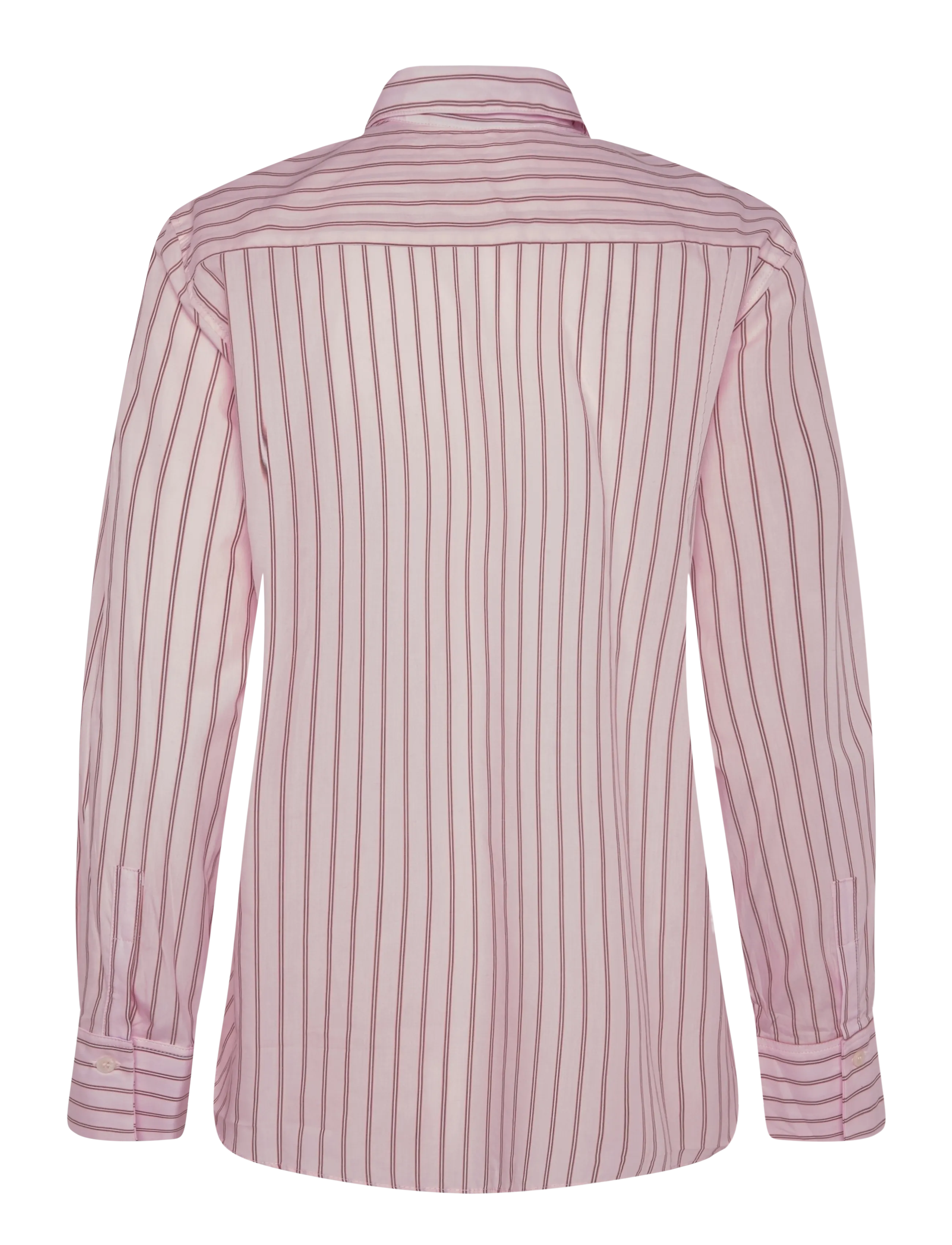Mango - Cotton and lyocell blend straight shirt - langærmede skjorter - pink - 1