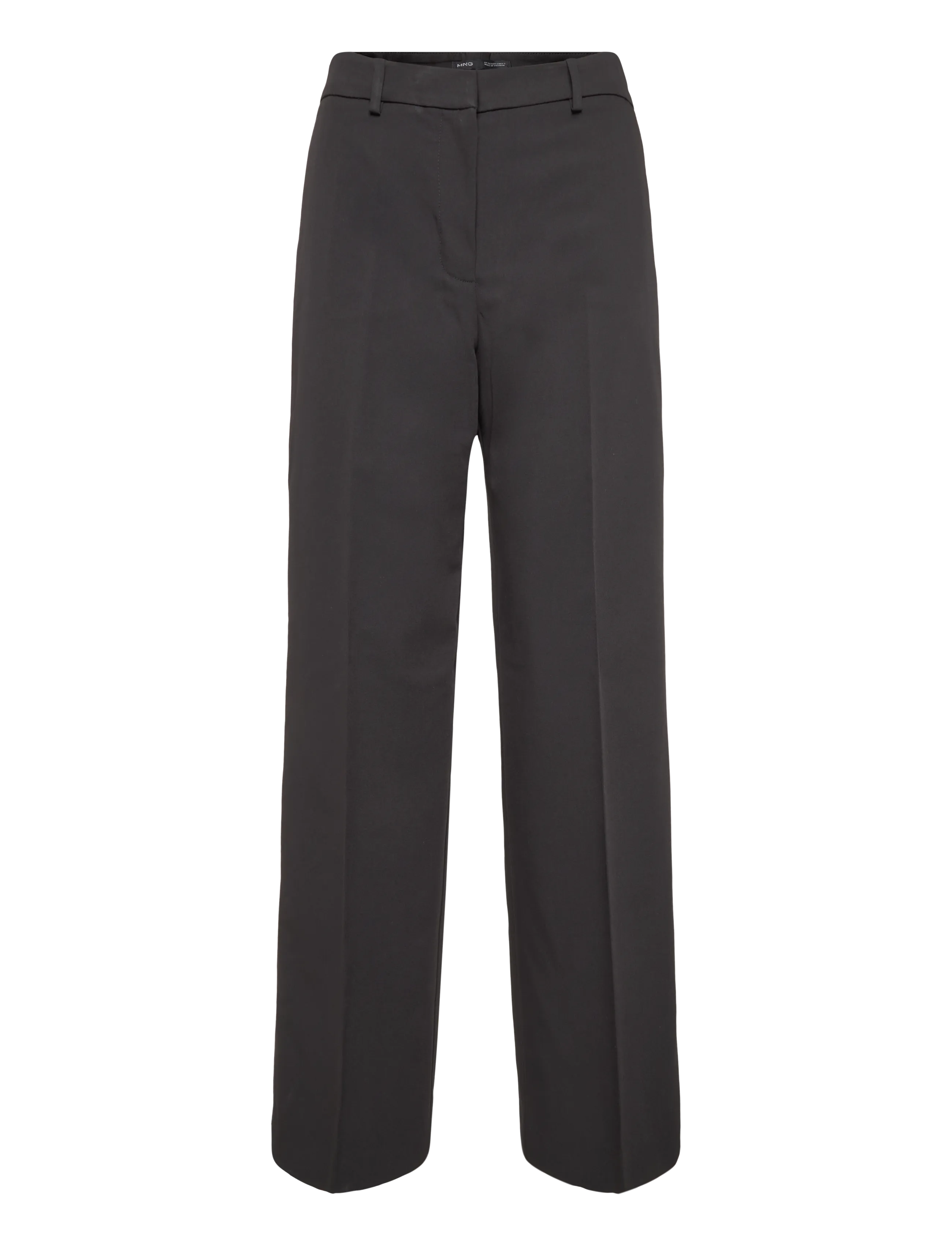 Mango Straight suit trousers - Bukser - BLACK / black