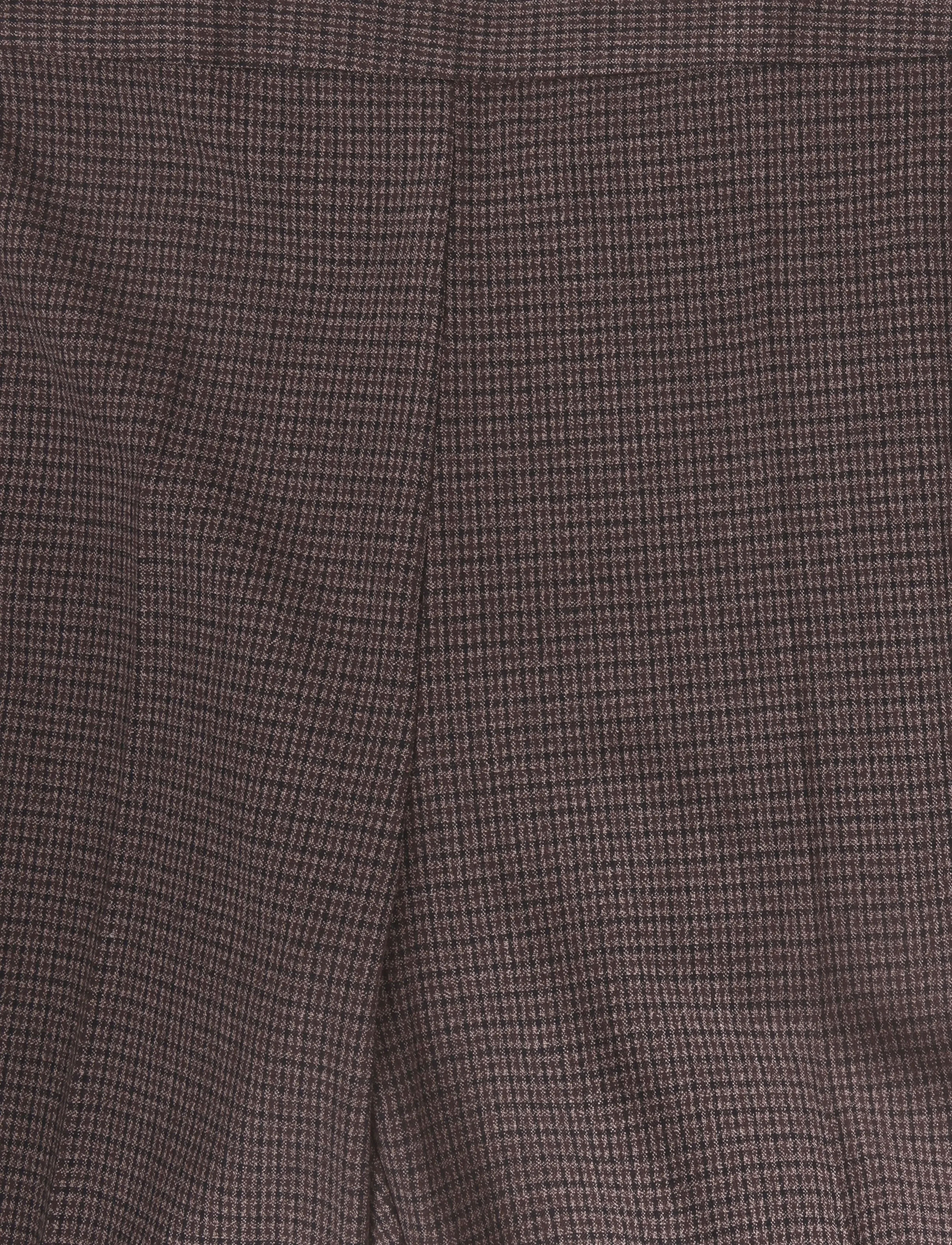 Mango - Houndstooth suit trousers - dark brown - 2