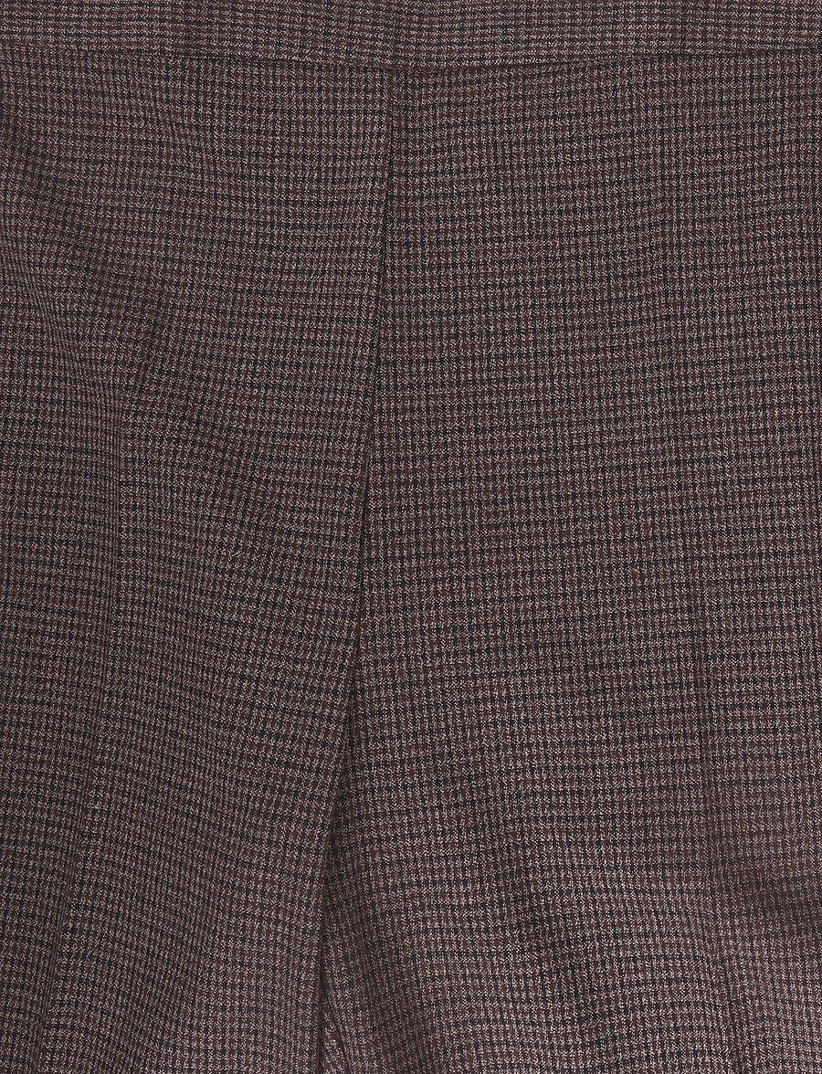 Mango - Houndstooth suit trousers - flare bukser - dark brown - 2